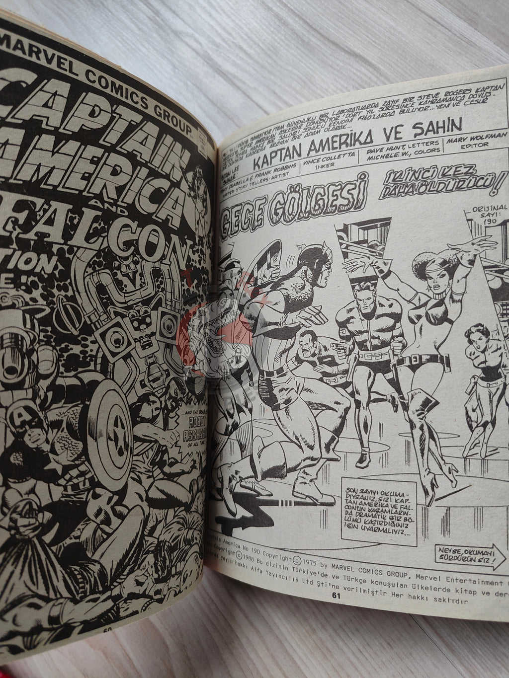 Captain America – Volume 5 1989 Turkish Comic Turkey