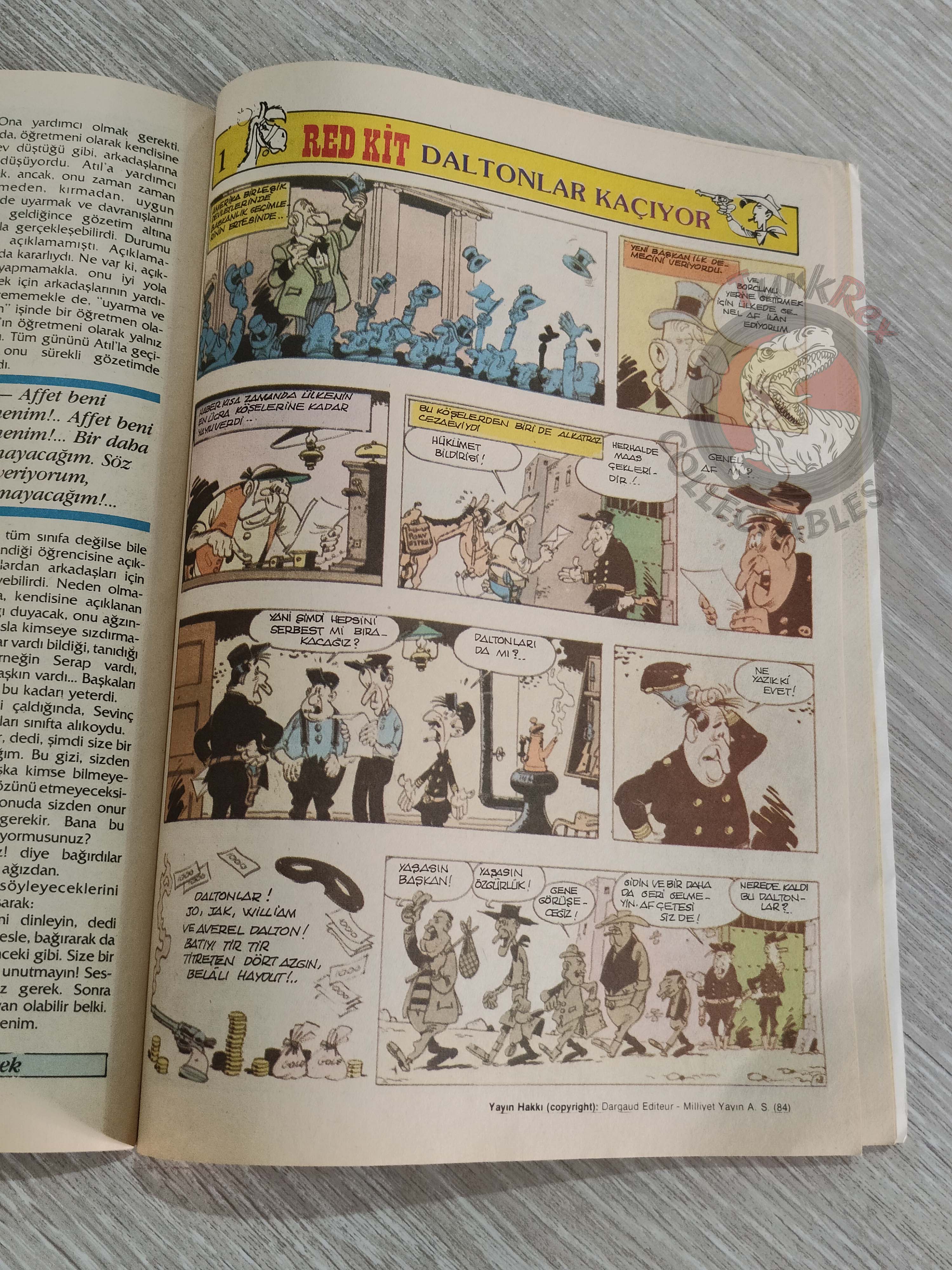 Milliyet Çocuk #50 1984 Turkish Comic Turkey Michael Jackson Lucky Luke Eric Castel Robin Dubois