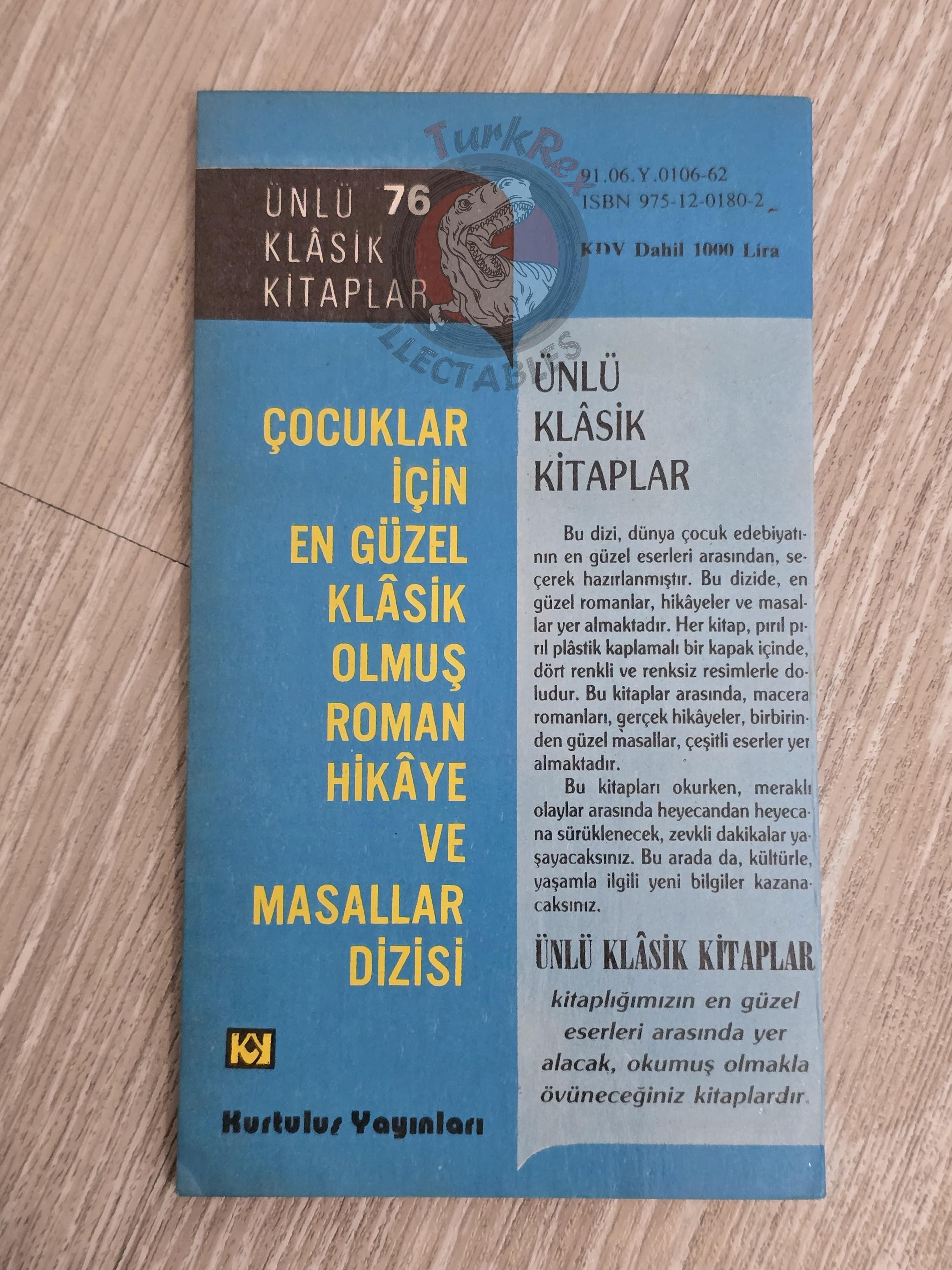 Alexandre Dumas – The Count of Monte Cristo 1980s Turkish Book Turkey Illustrated