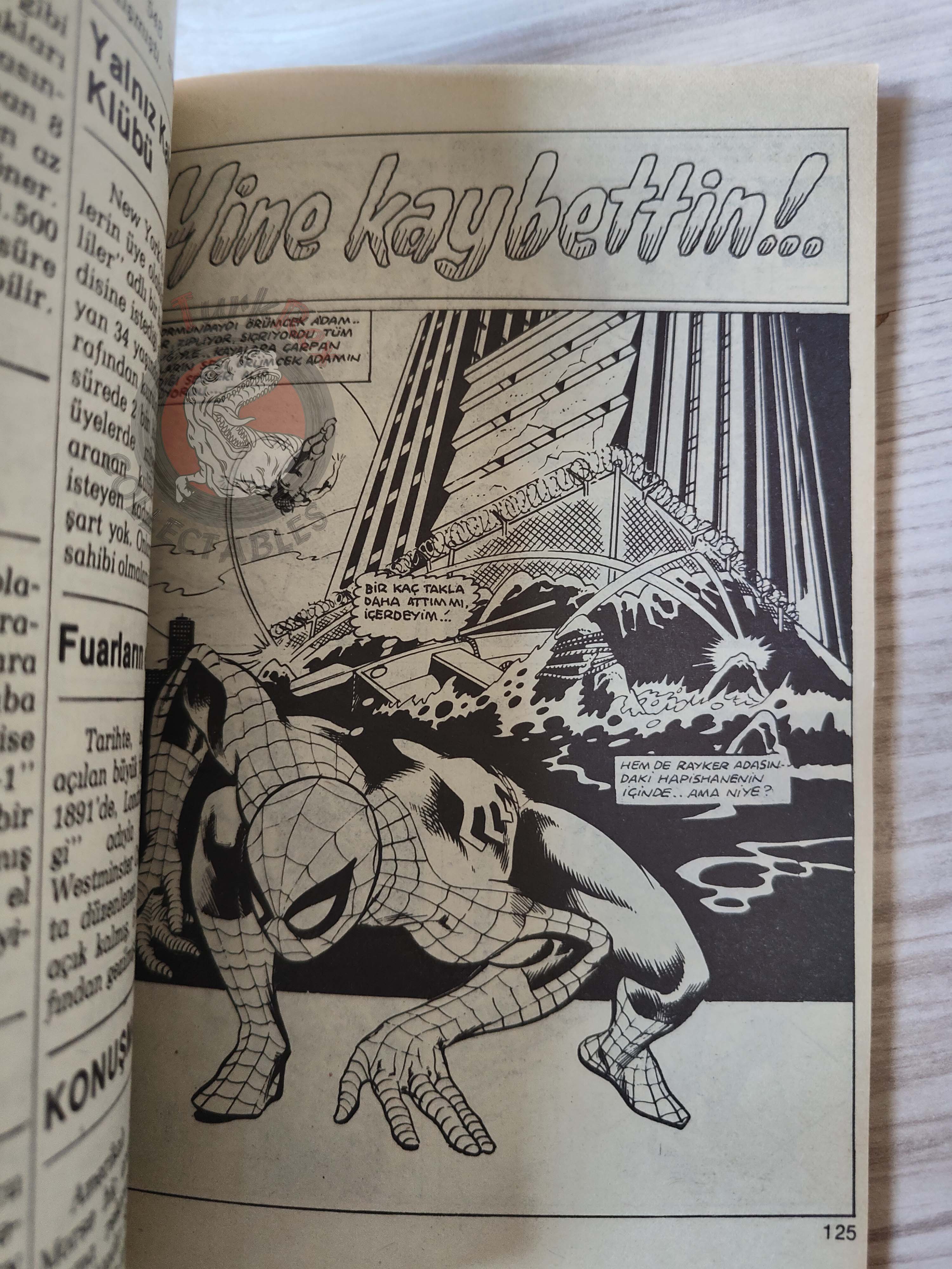 Spider-Man Vol #11 Turkish Comic Turkey Marvel Team Up #108 #109 #101 #102 Sub-Mariner #6 7