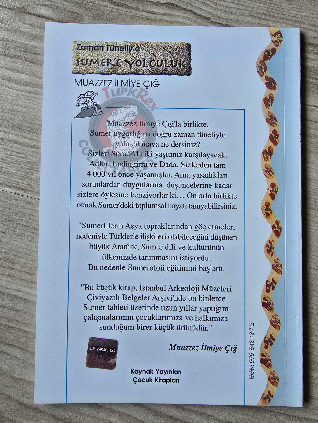 Muazzez İlmiye Çığ – A Journey to Sumer Through the Time Tunnel Turkish Book Turkey