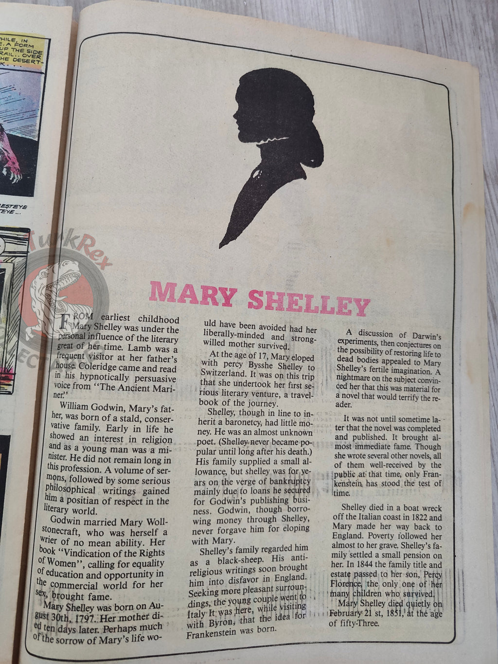 Frankenstein  – Mary Shelley Turkish Comic Turkey Classics Illustrated