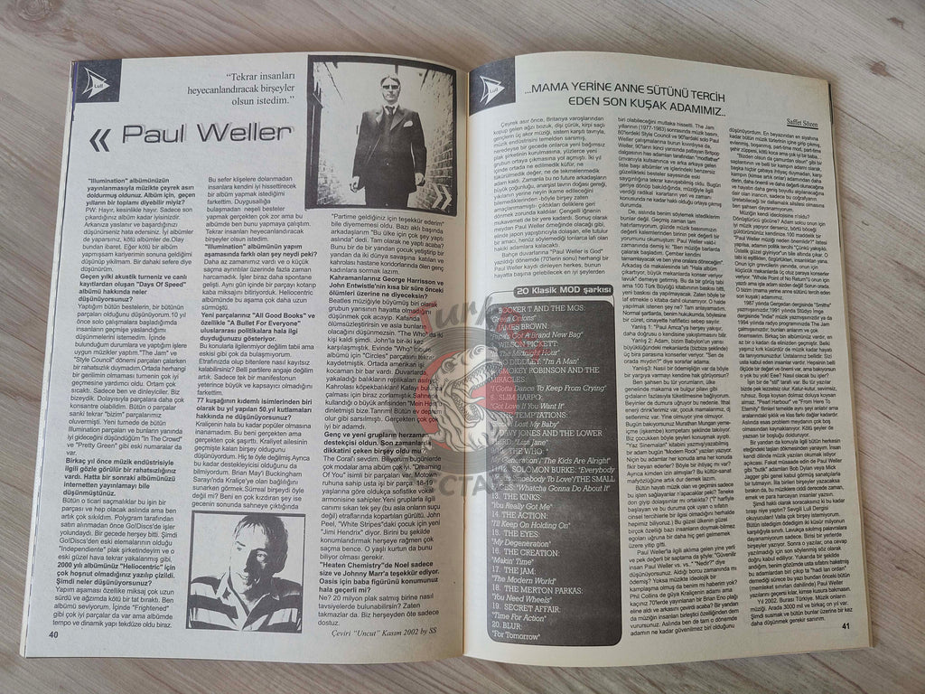 Lull 2002 Richard Ashcroft Turkish Mag Turkey The Verve Jimi Hendrix Clash Foo Fighters