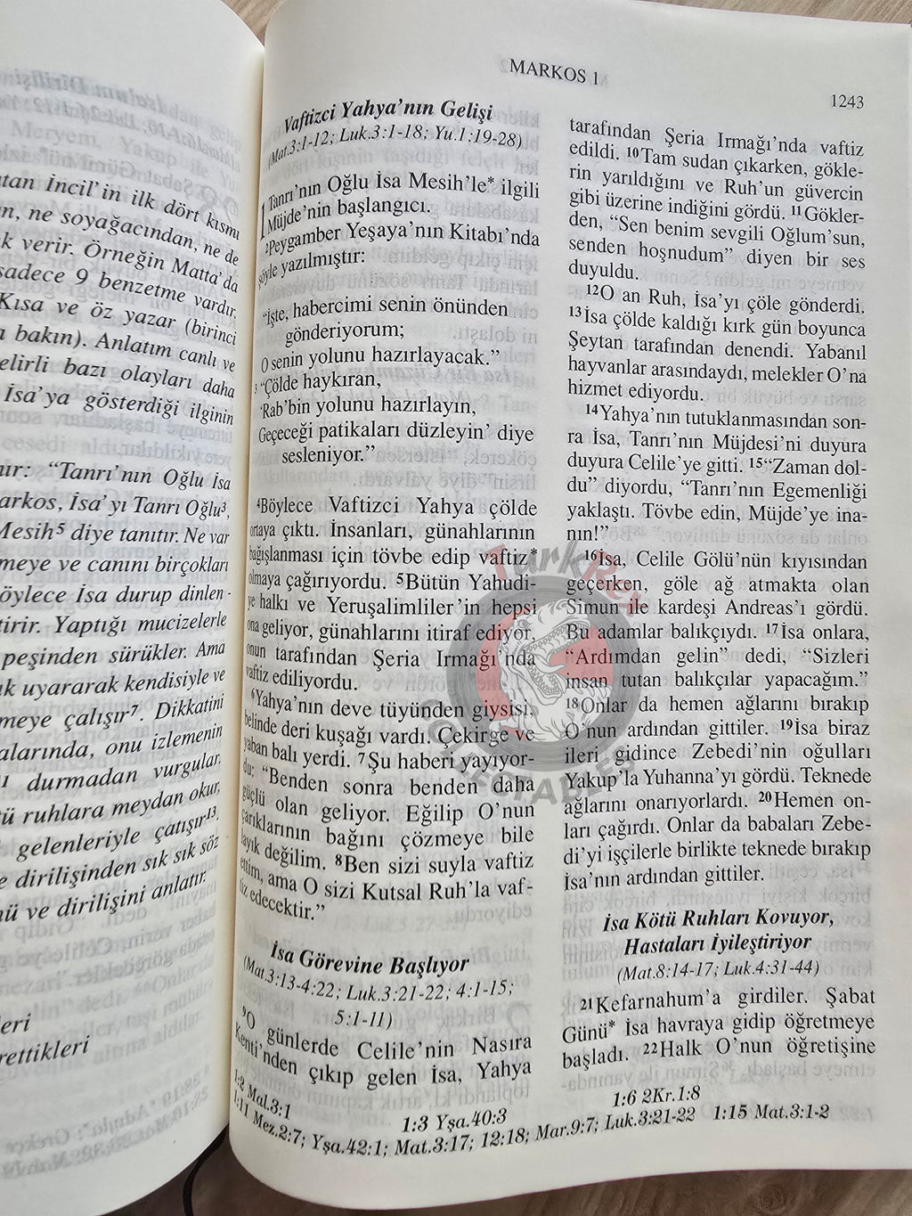 Bible Gospel 2007 Turkish HC Book New and Old Testament with Maps