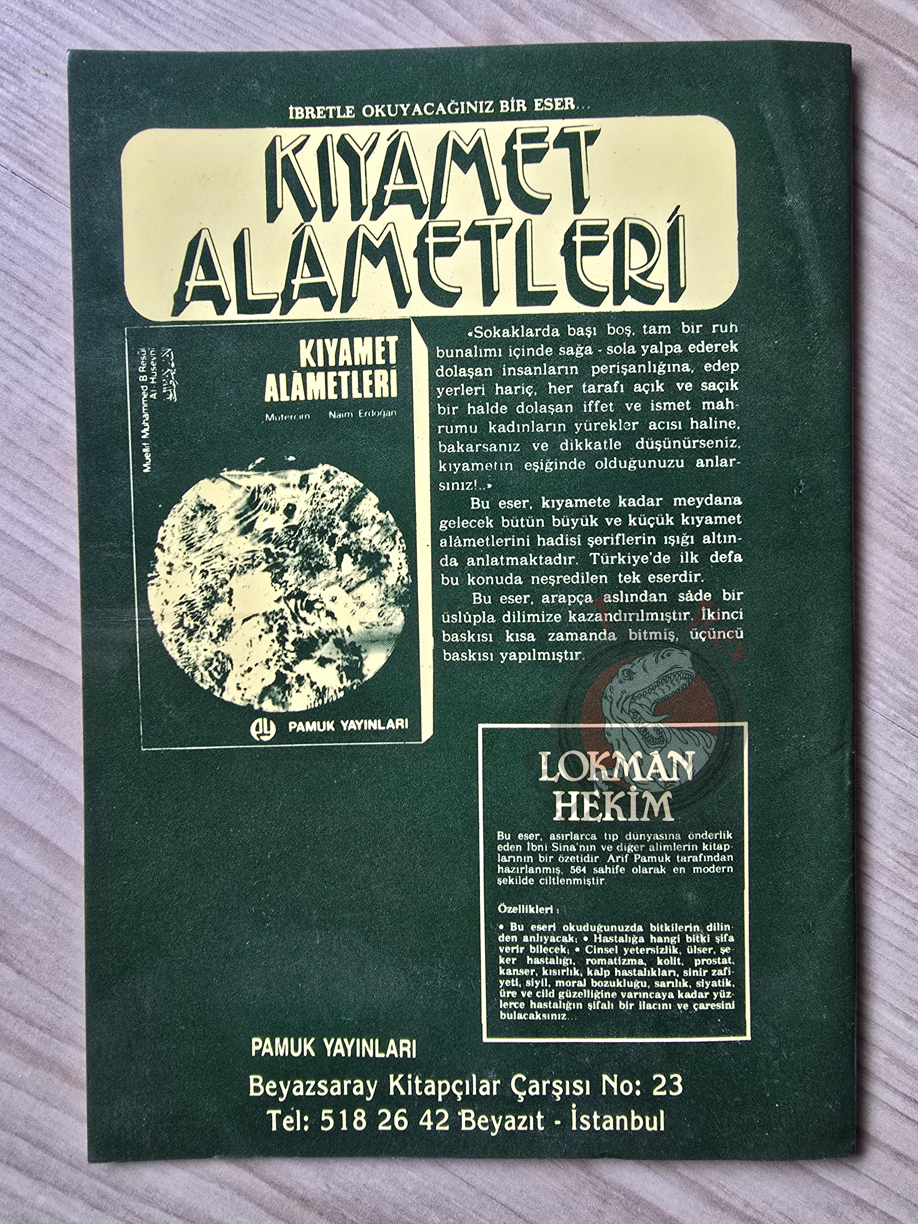Kenzul Arsh Prayer Islamic Occult Havass Vefq Spells Charm Turkish Book Islam Talisman