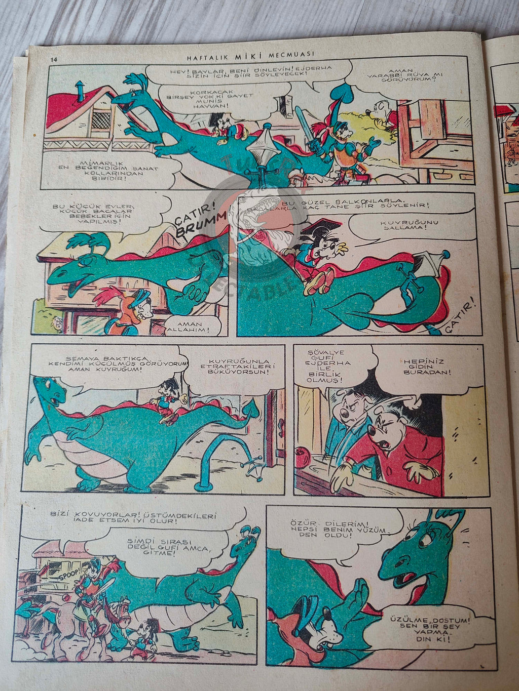 Mickey Mouse Mag #57 1963 Turkish Comic Turkey Walt Disney Donald Duck Goofy