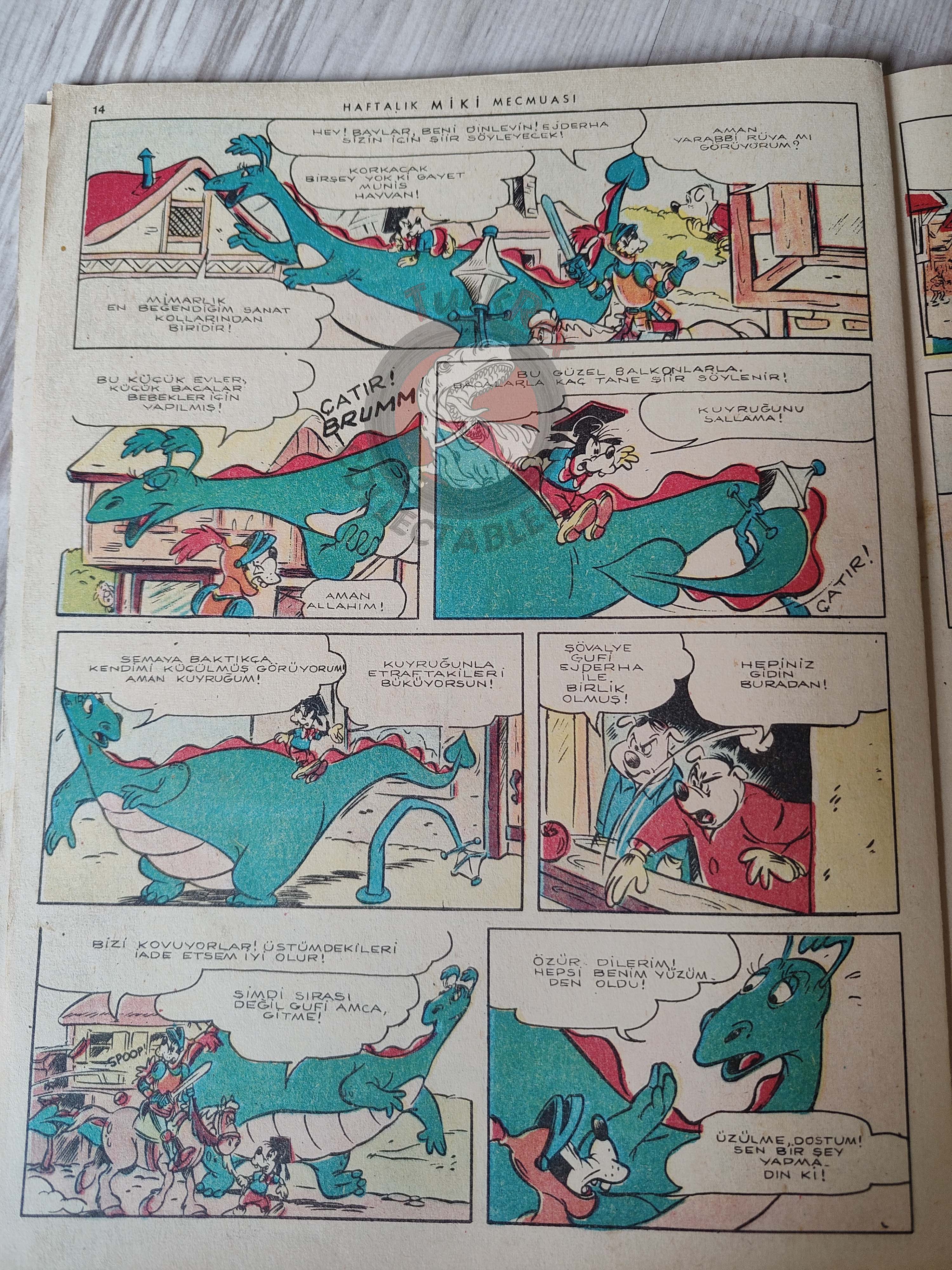 Mickey Mouse Mag #57 1963 Turkish Comic Turkey Walt Disney Donald Duck Goofy