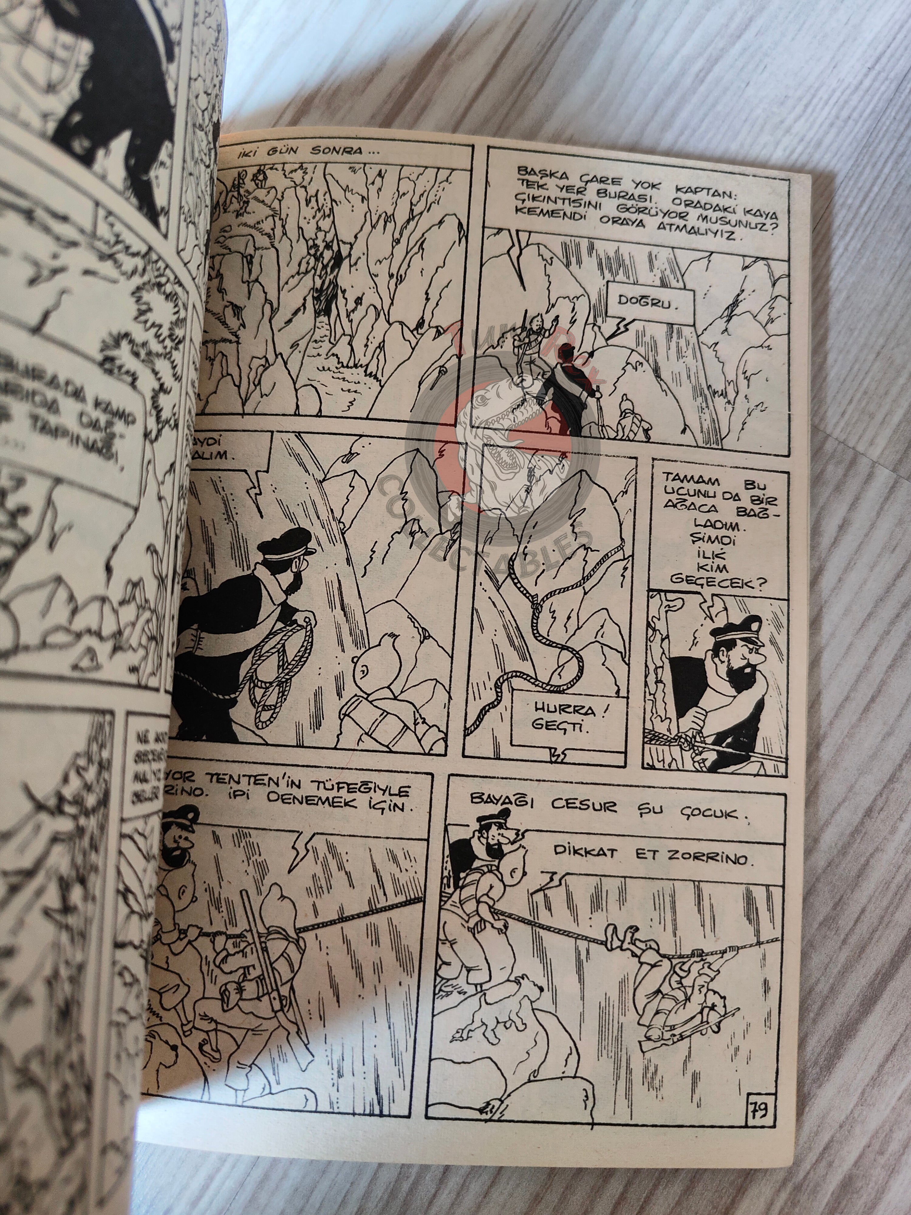 Tintin – Prisoners of the Sun 1983 Turkish Edition Comic Turkey Herge's Death