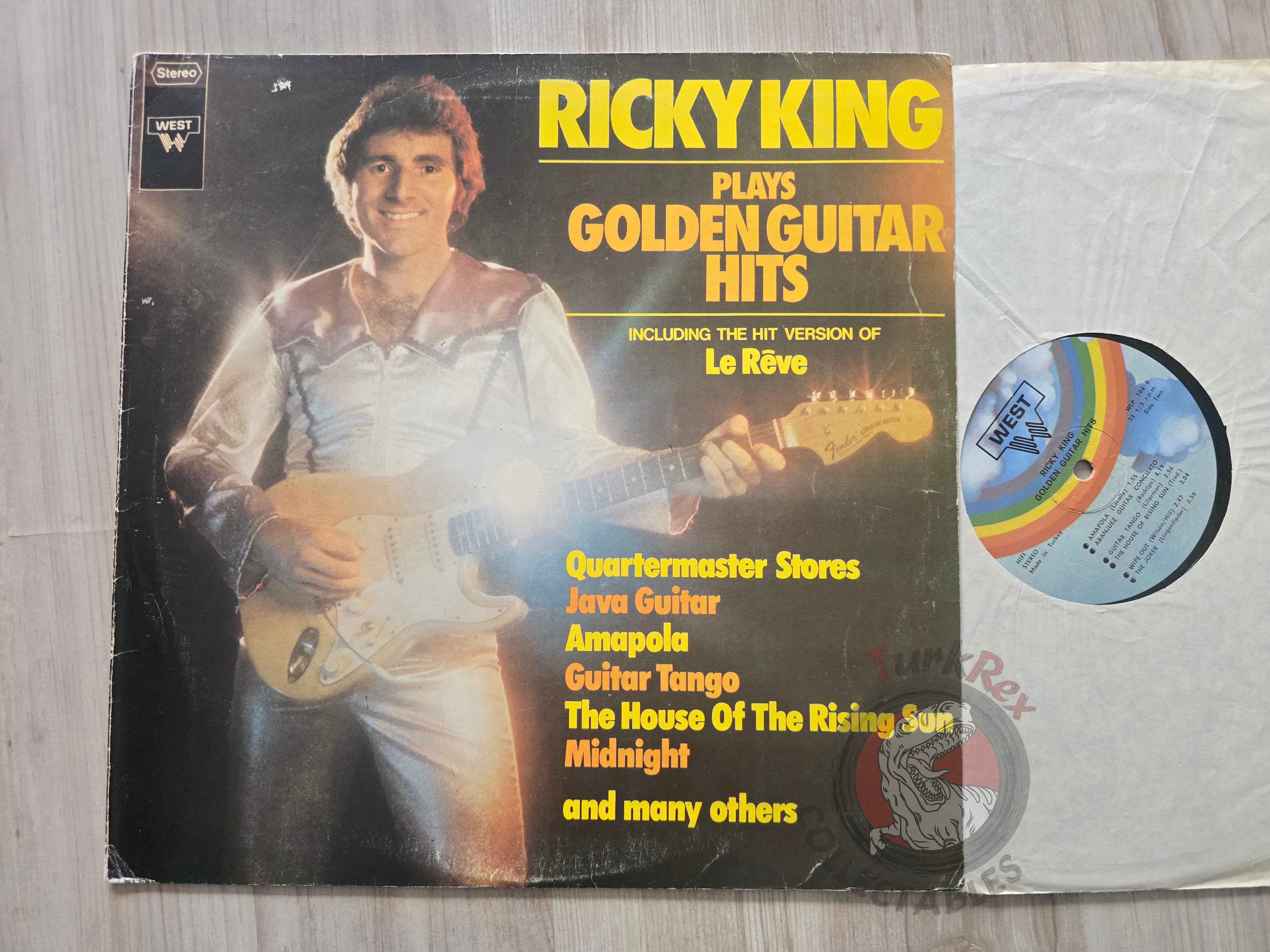 Ricky King – Plays Golden Guitar Hits Turkish Pressing Vinyl Turkey Edition