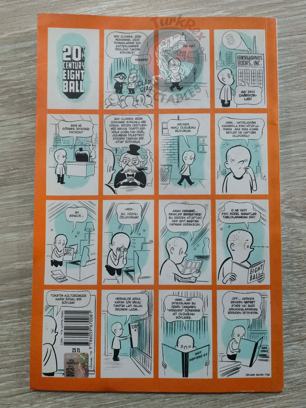 Daniel Clowes - Eightball 2016 Turkish Comic Turkey
