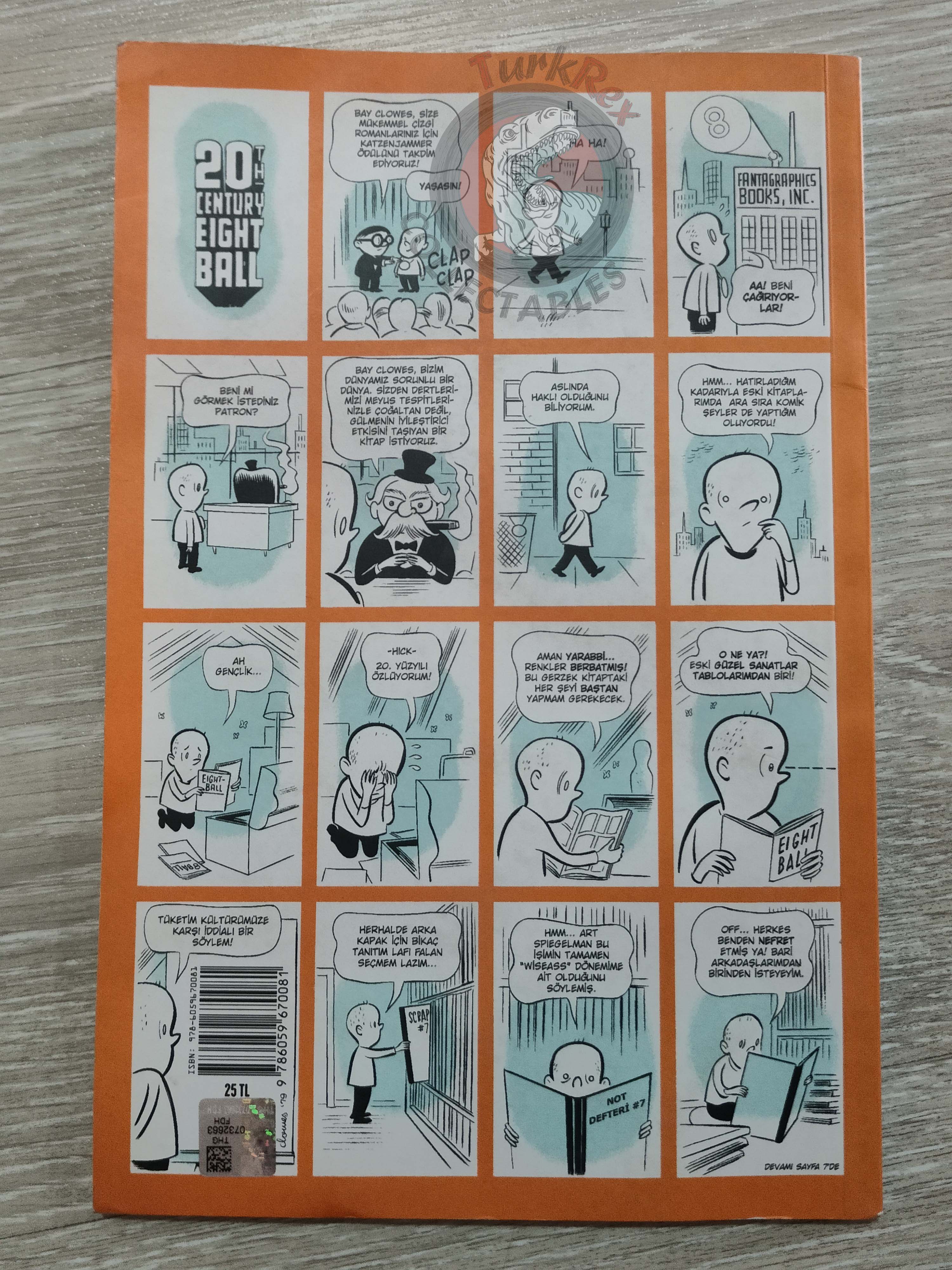 Daniel Clowes - Eightball 2016 Turkish Comic Turkey