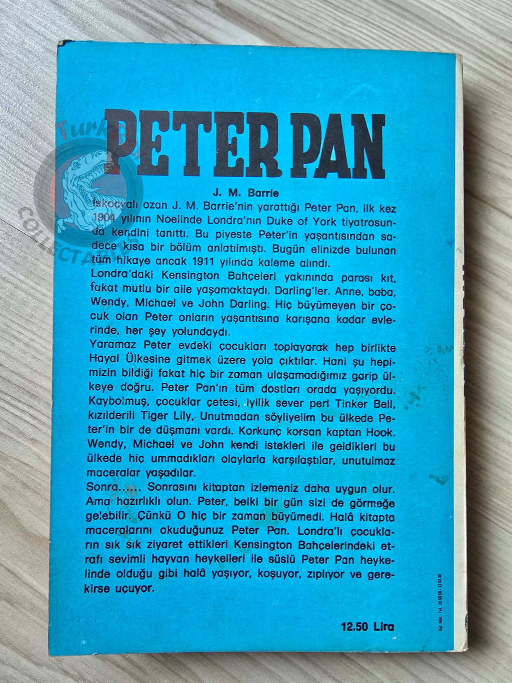 J. M. Barrie – Peter Pan 1976 Turkish Book Turkey Illustrated