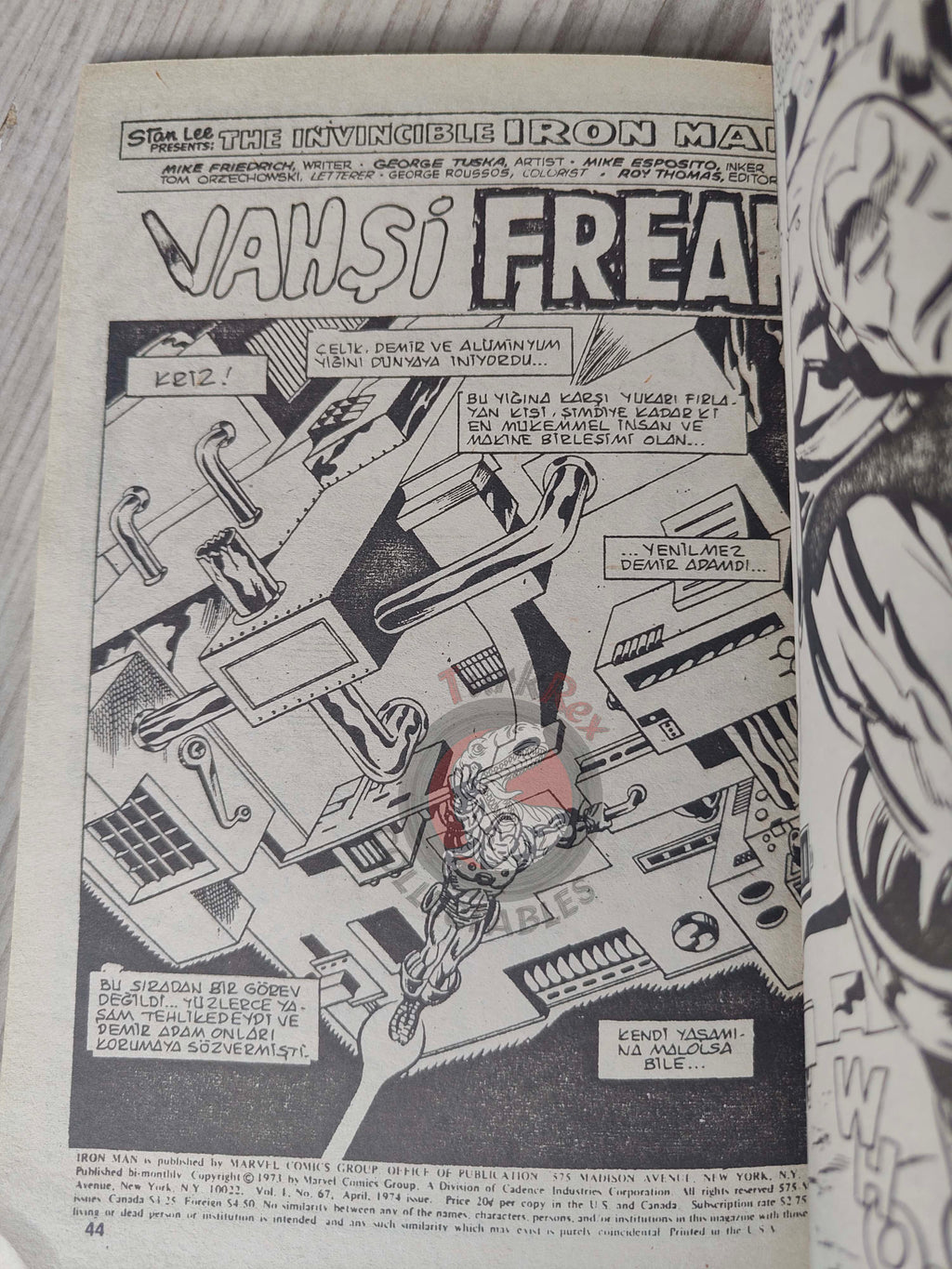 Iron Man #4 1988 Turkish Comic Turkey cover #67 inside #65 #66 #67 Crash Thor