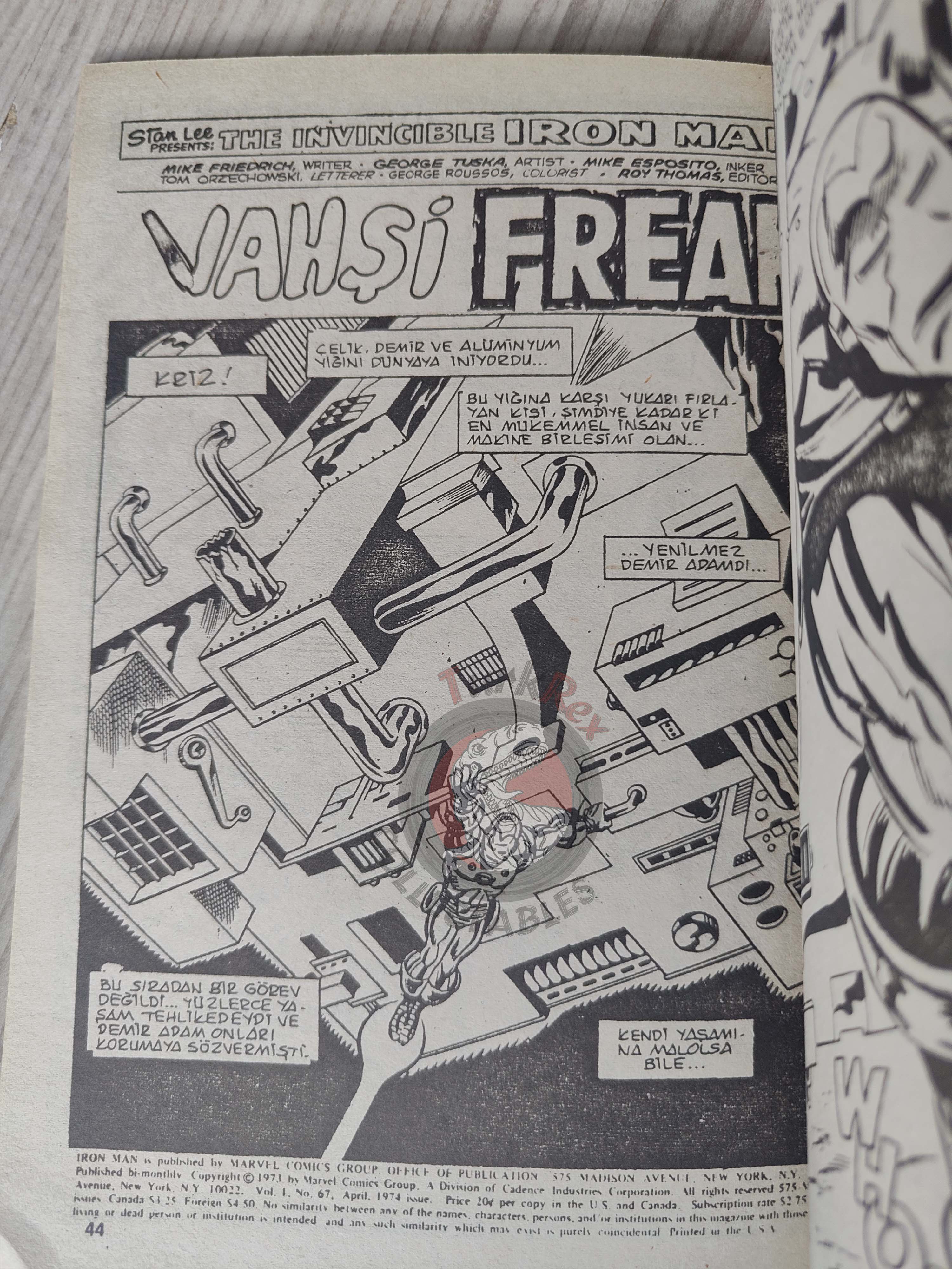 Iron Man #4 1988 Turkish Comic Turkey cover #67 inside #65 #66 #67 Crash Thor