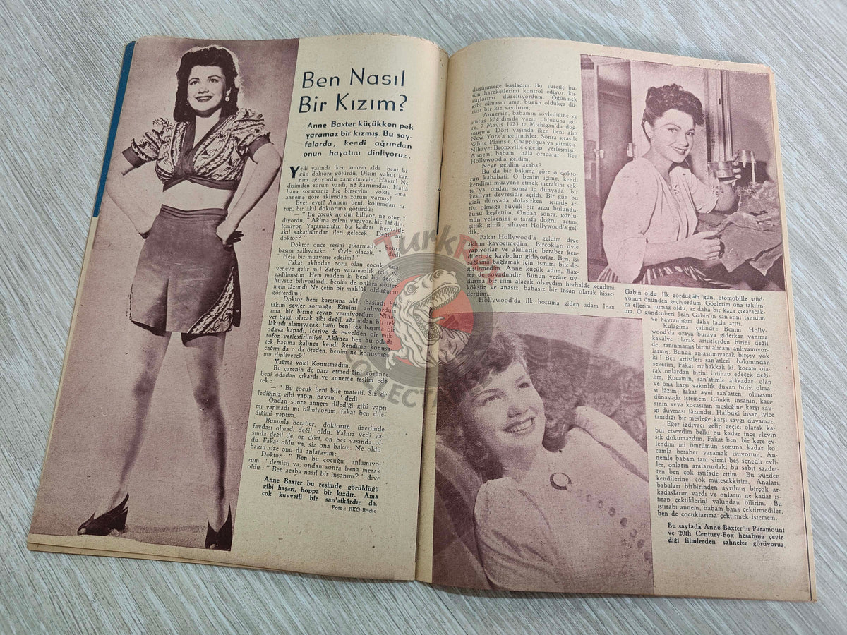 Yıldız 1944 Ingrid Bergman Turkish Mag Turkey Hollywood Cary Grant Victor Mature Errol Flynn