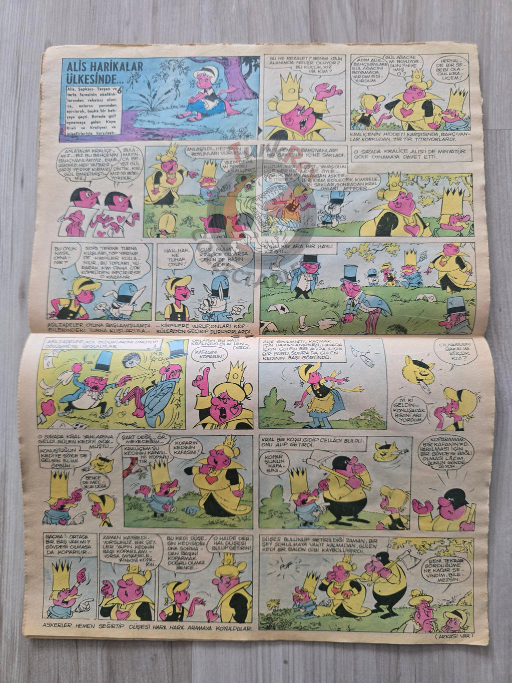 Doğan Kardeş 1971 Magazine #34 Turkish Comic Turkey William Tell Alice In Wonderland