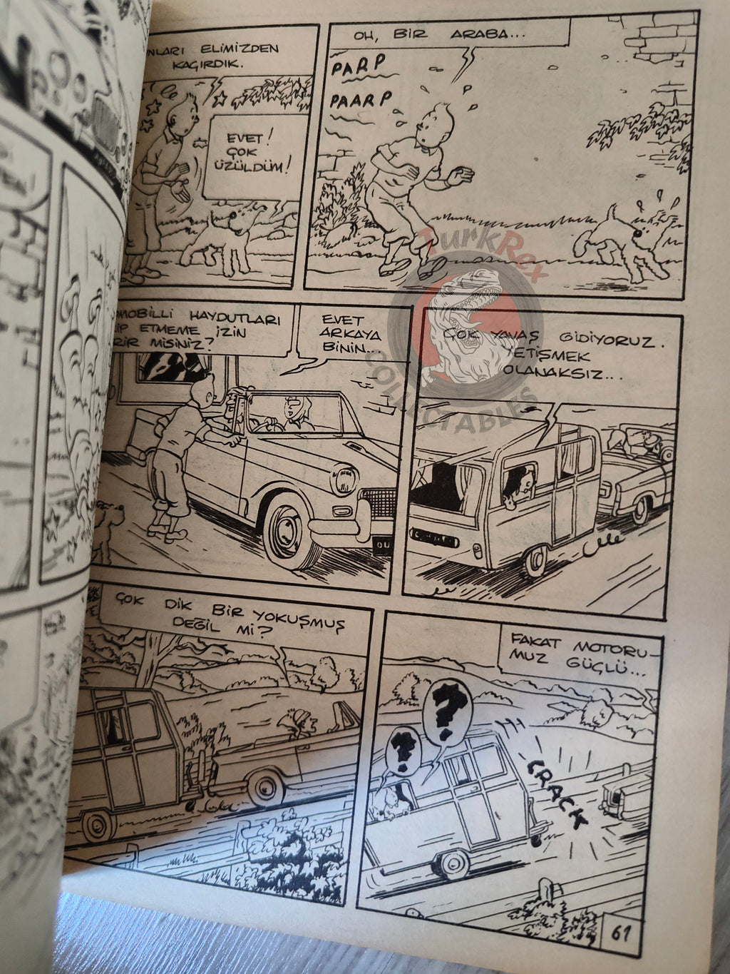 Tintin – The Black Island mid 1980s Turkish Edition Comic Turkey 1