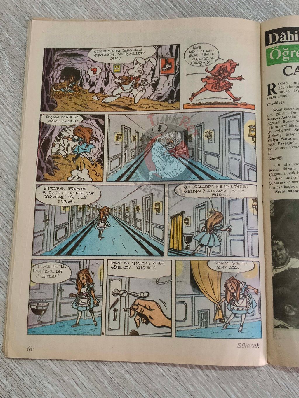 Milliyet Çocuk #2 1984 Turkish Comic Turkey Alice In Wonderland l'étalon noir Bob Morane Stefi