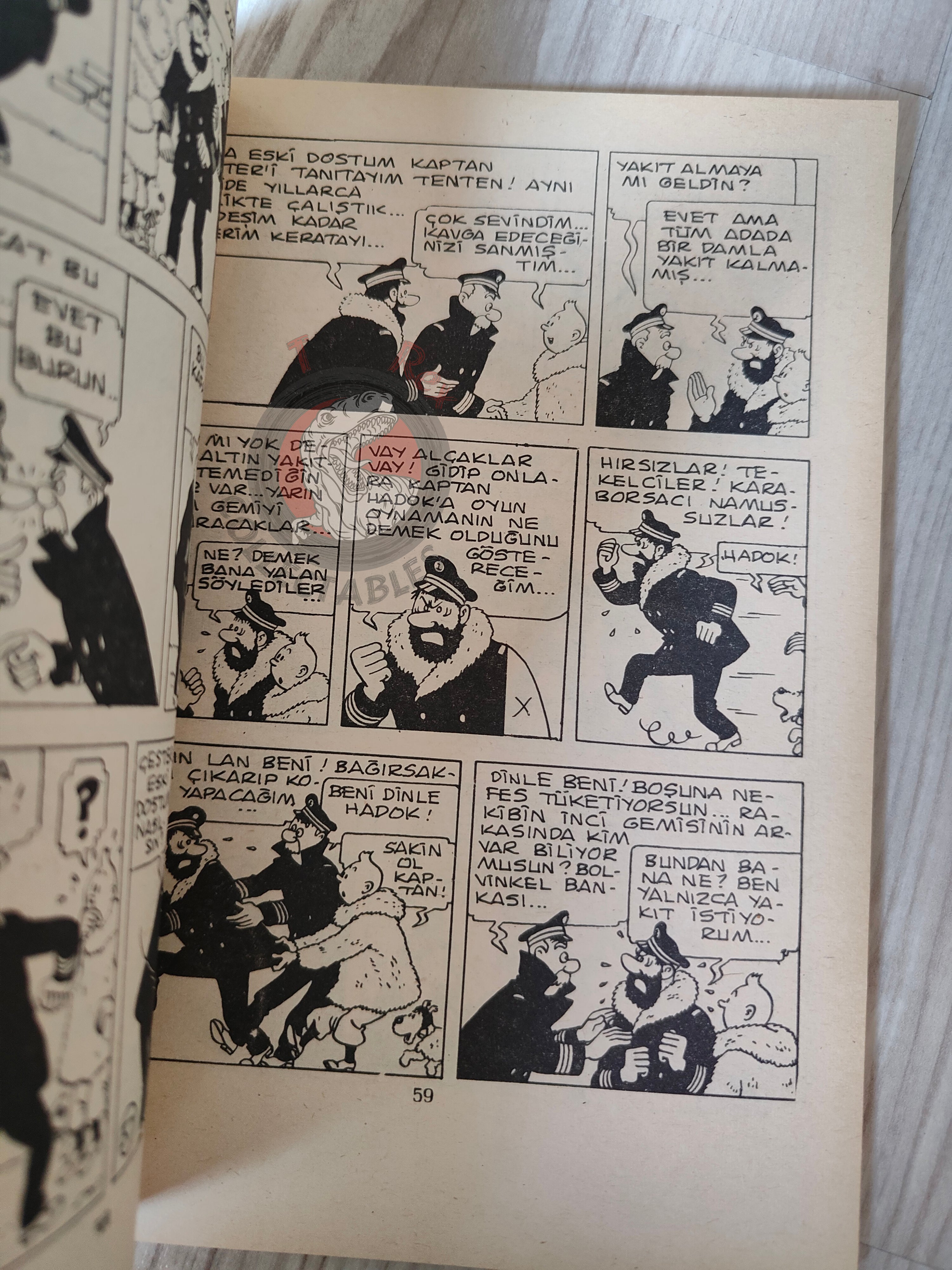 Tintin – The Shooting Star early 1980s Turkish Edition Comic Turkey 2