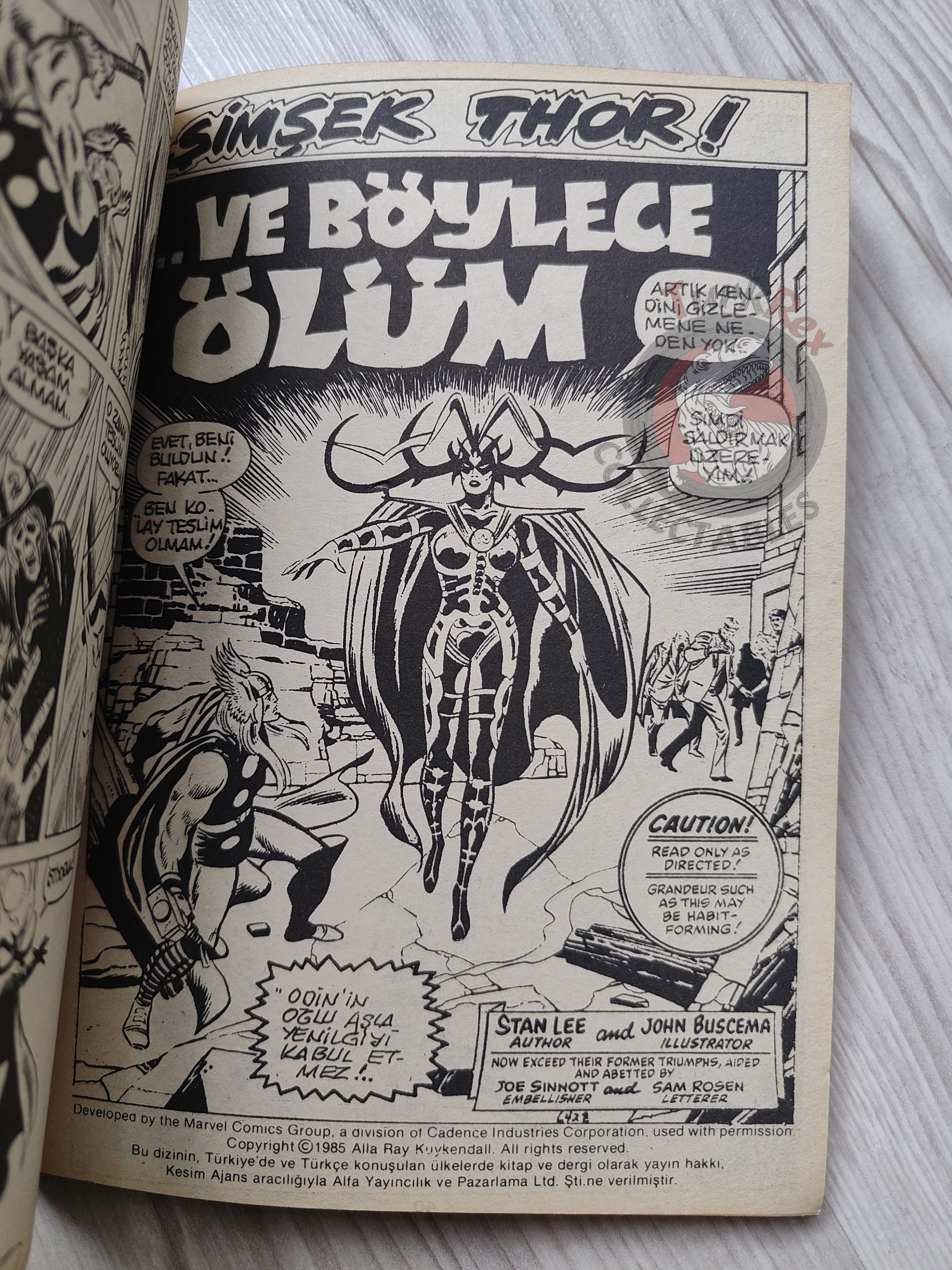 Thor #3 1985 Turkish Comic Turkey The Mighty Thor #188–192