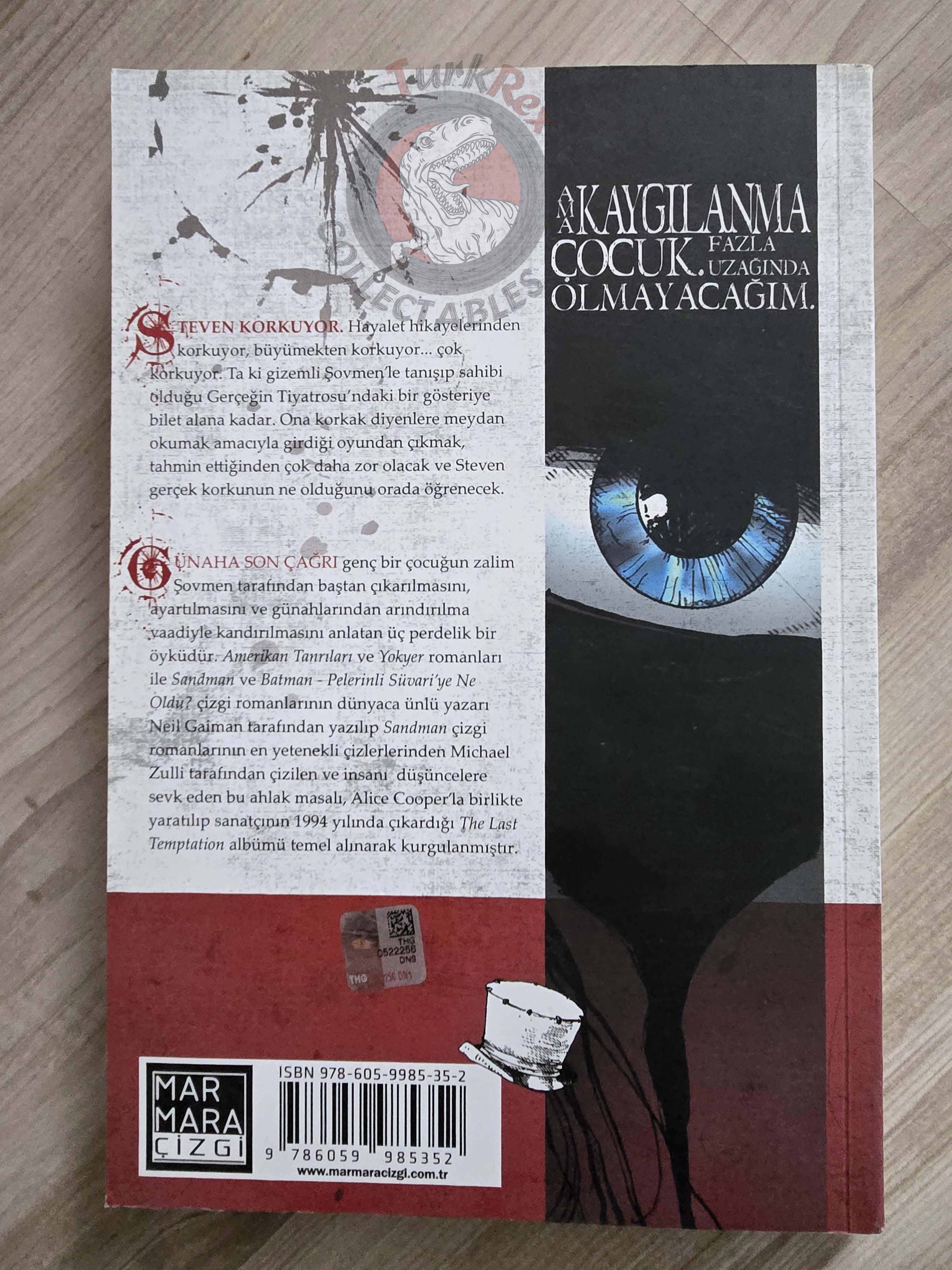The Last Temptation - Neil Gaiman Alice Cooper Turkish Comic Turkey 2015
