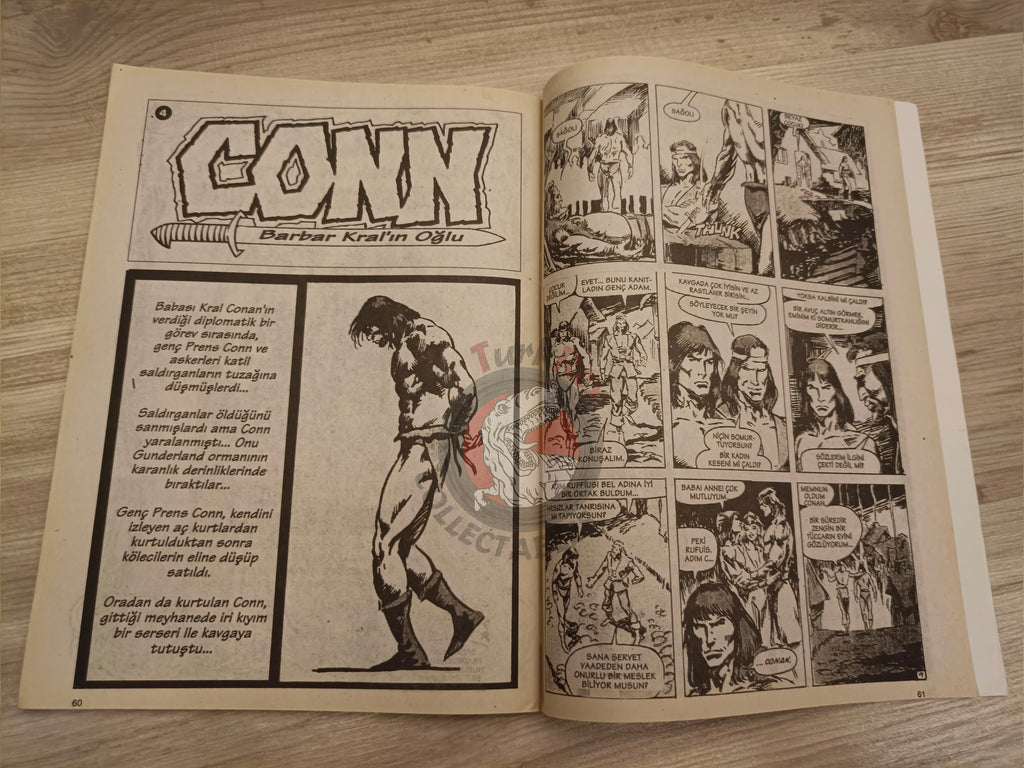 Kral Conan #34 King Conan #26 #27 Turkish Comic Turkey Frank Frazetta Prince Conn