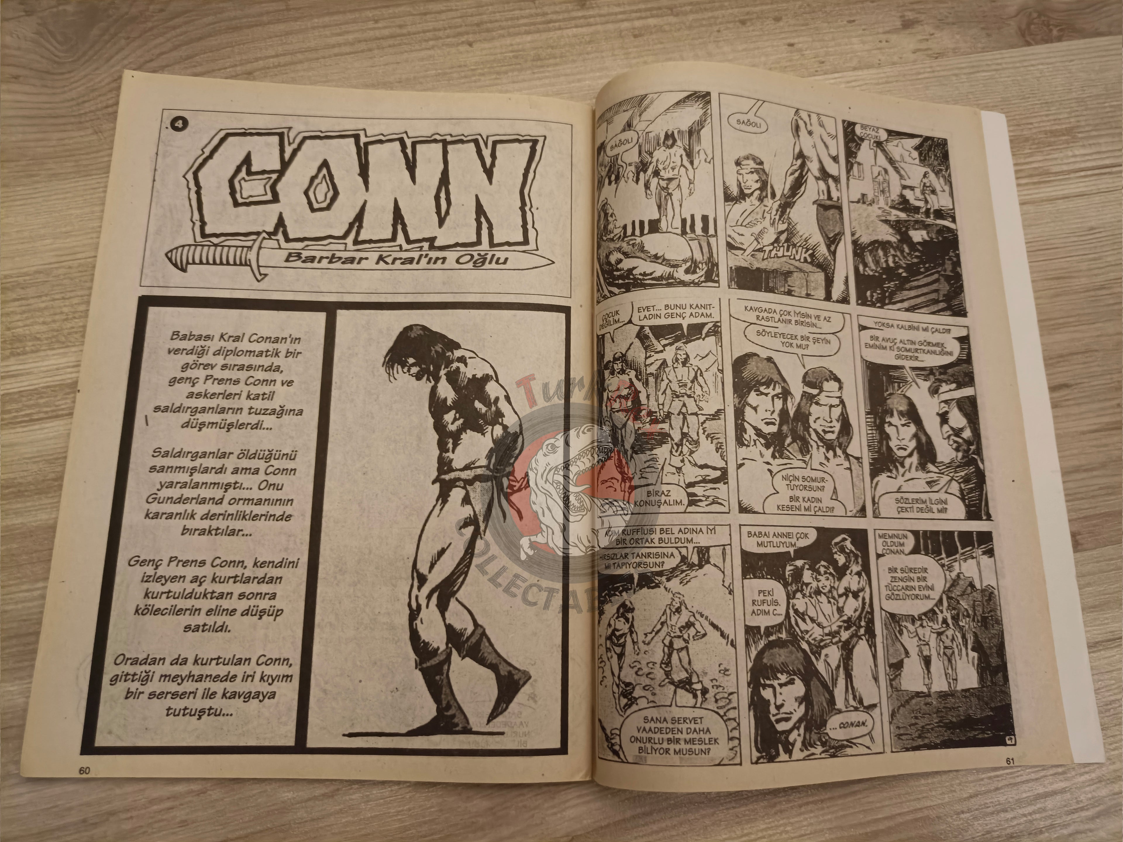 Kral Conan #34 King Conan #26 #27 Turkish Comic Turkey Frank Frazetta Prince Conn