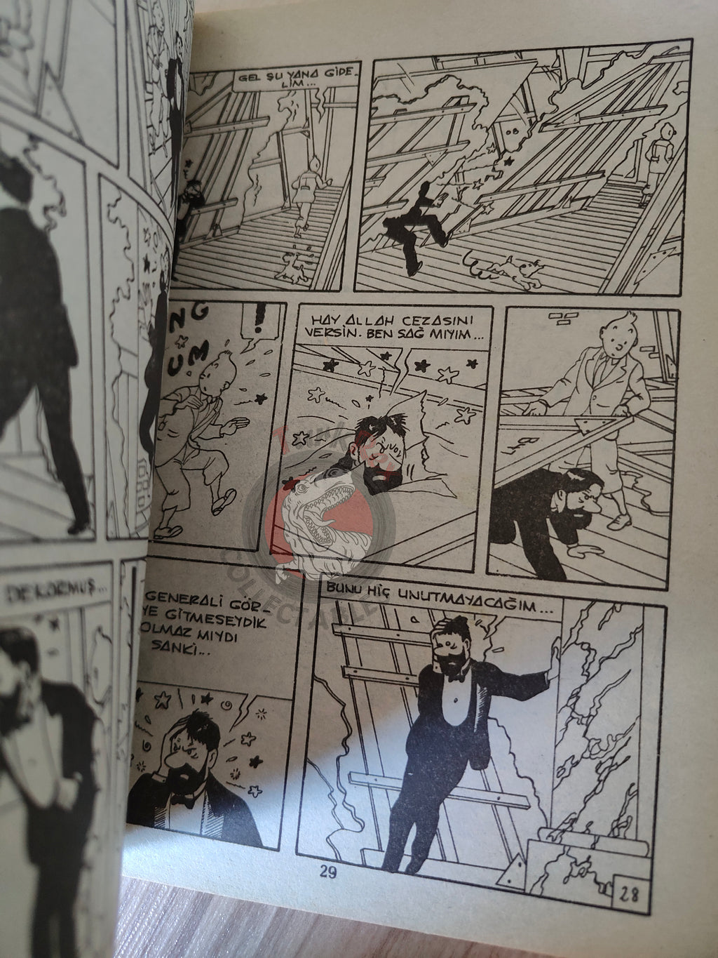 Tintin – The Seven Crystal Balls mid 1980s Turkish Edition Comic Turkey 1