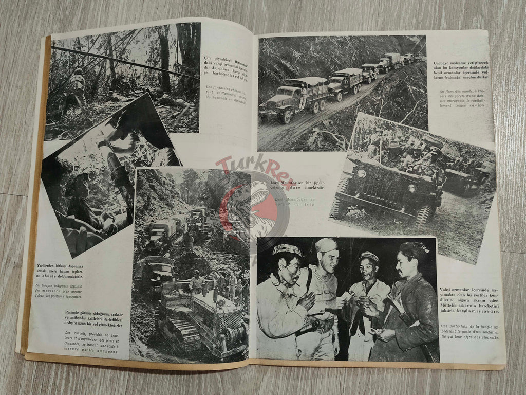 Realite 1944 British Propaganda Mag Turkish Turkey French Greece Yugoslavia WW2 era Marshal von Rundstedt