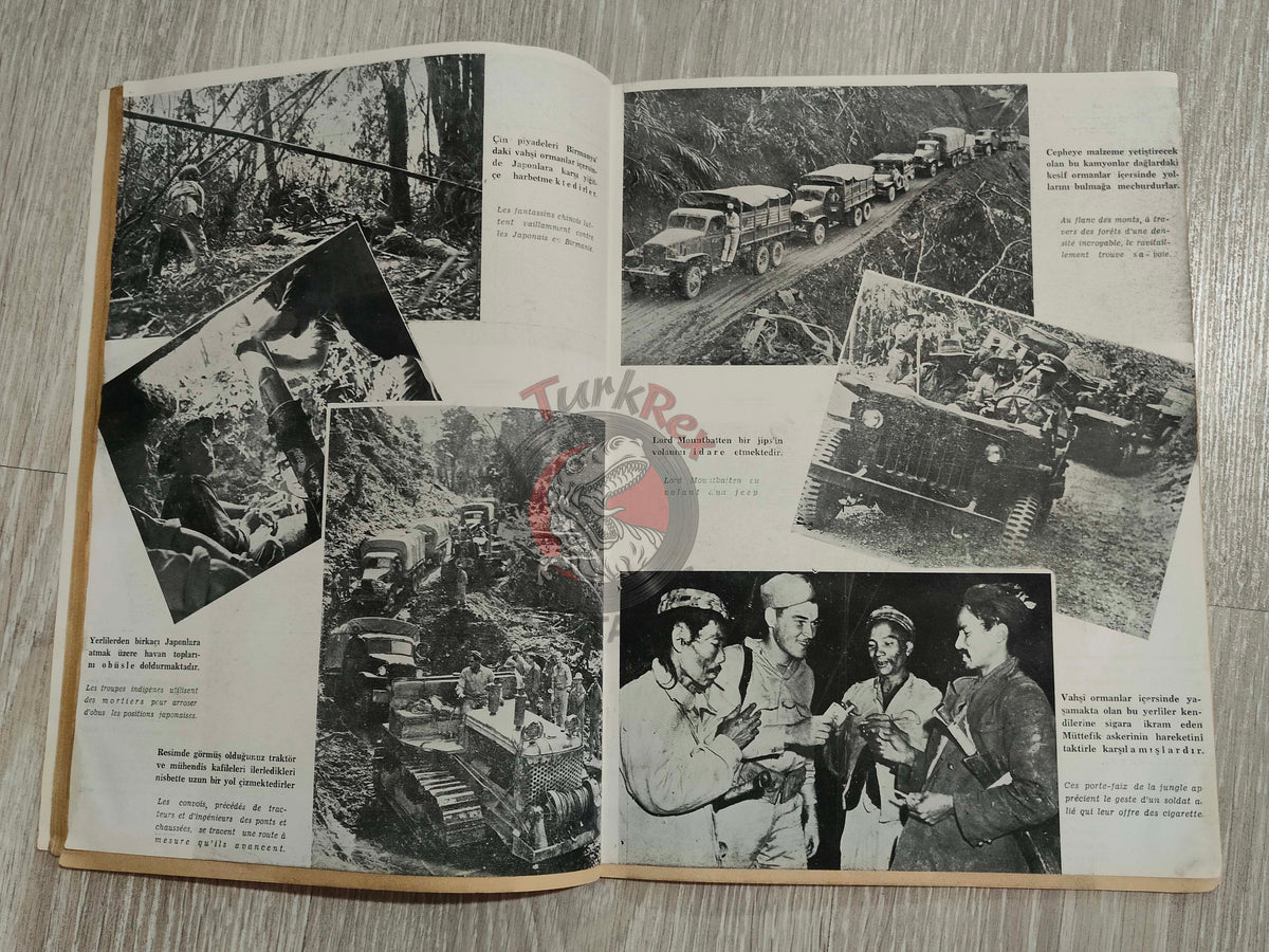 Realite 1944 British Propaganda Mag Turkish Turkey French Greece Yugoslavia WW2 era Marshal von Rundstedt