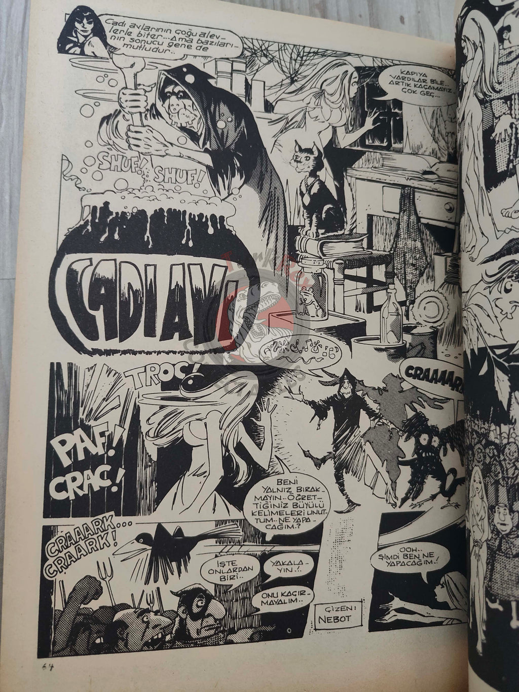 Korku March 1977 Turkish Comic Turkey Vampirella #57 Warren Creepy Eerie