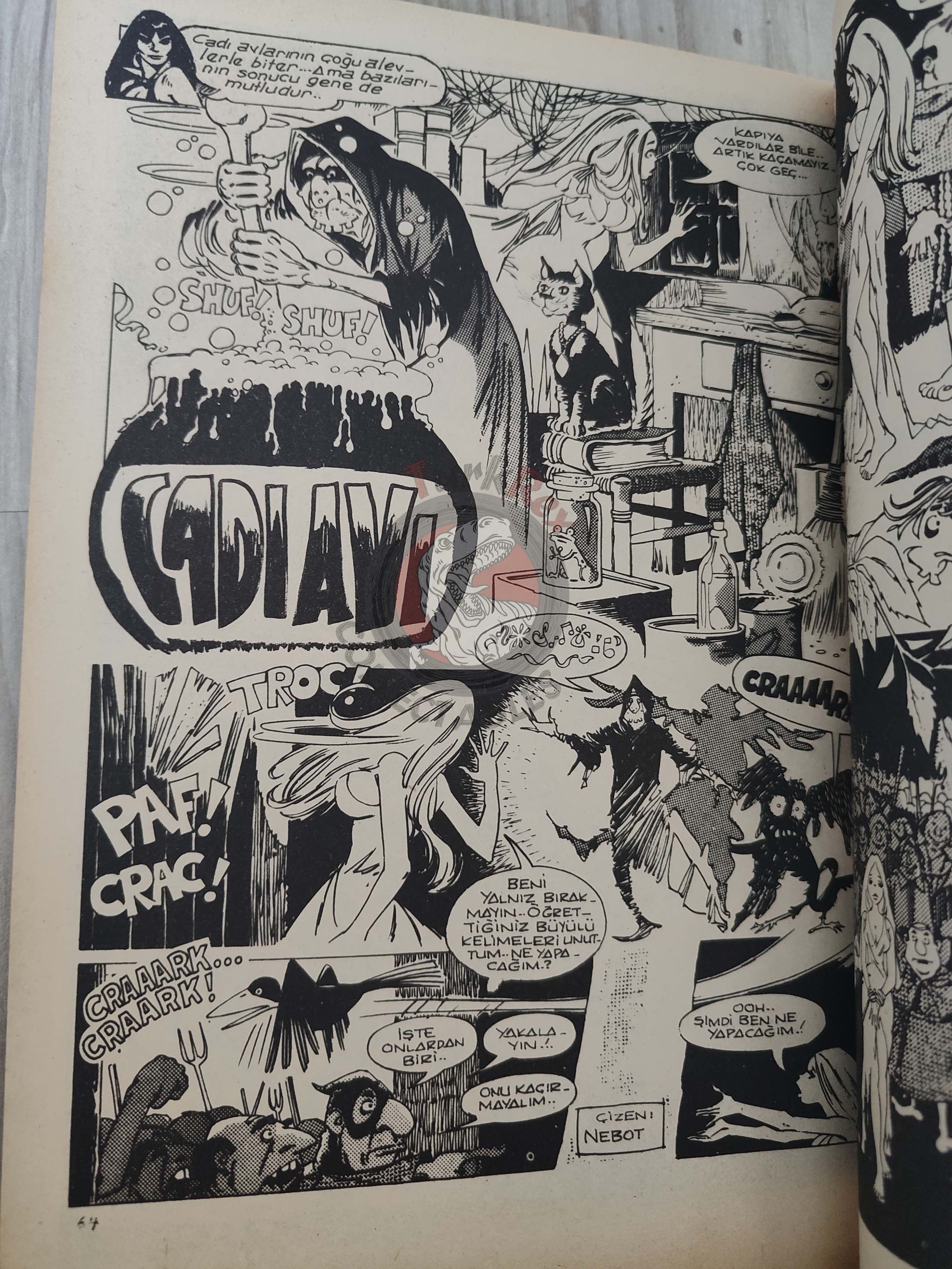 Korku March 1977 Turkish Comic Turkey Vampirella #57 Warren Creepy Eerie