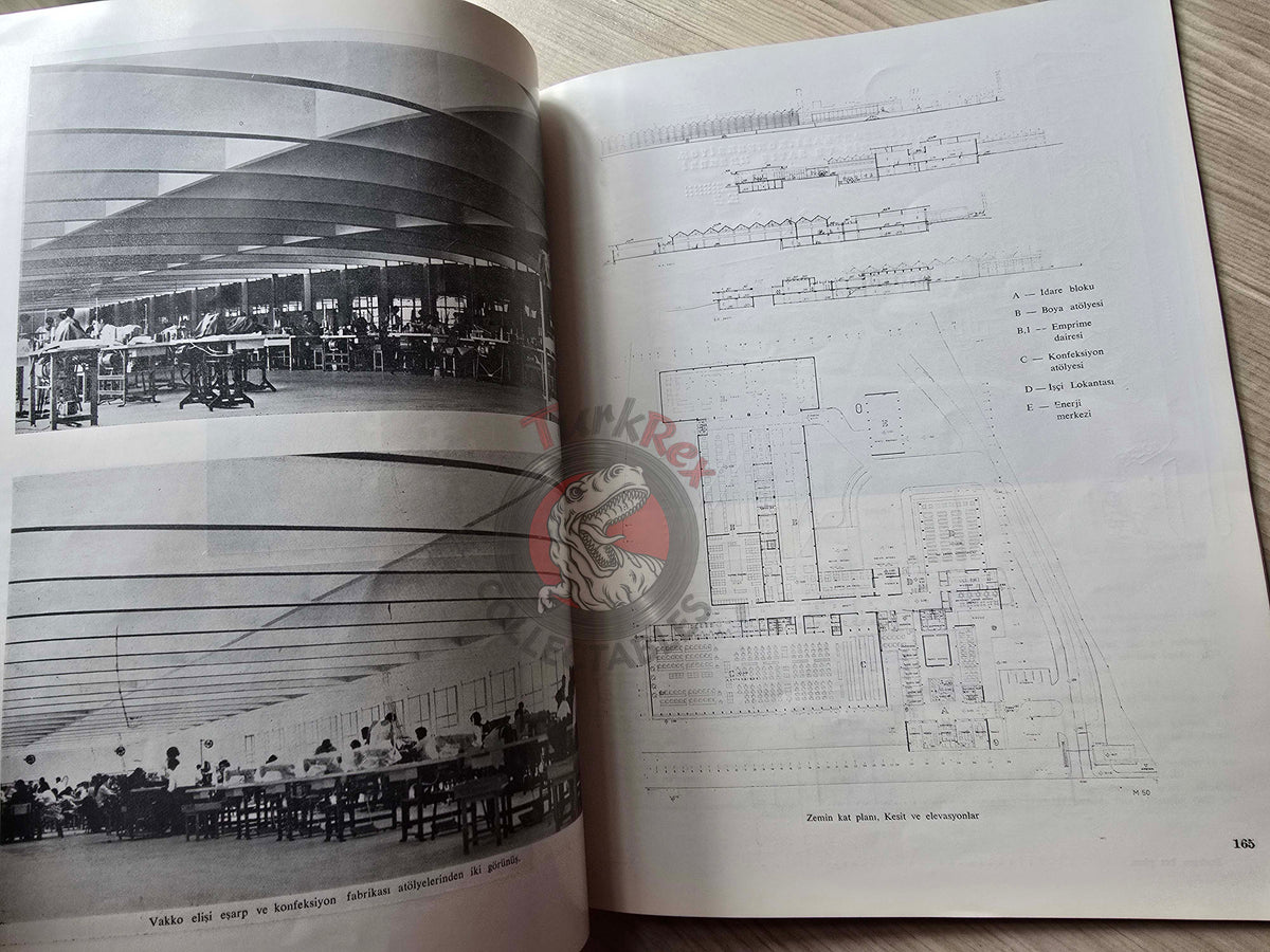 Arkitekt Architecture Magazine 1970 Turkish Mag Turkey Vakko Factory Sika Ytong