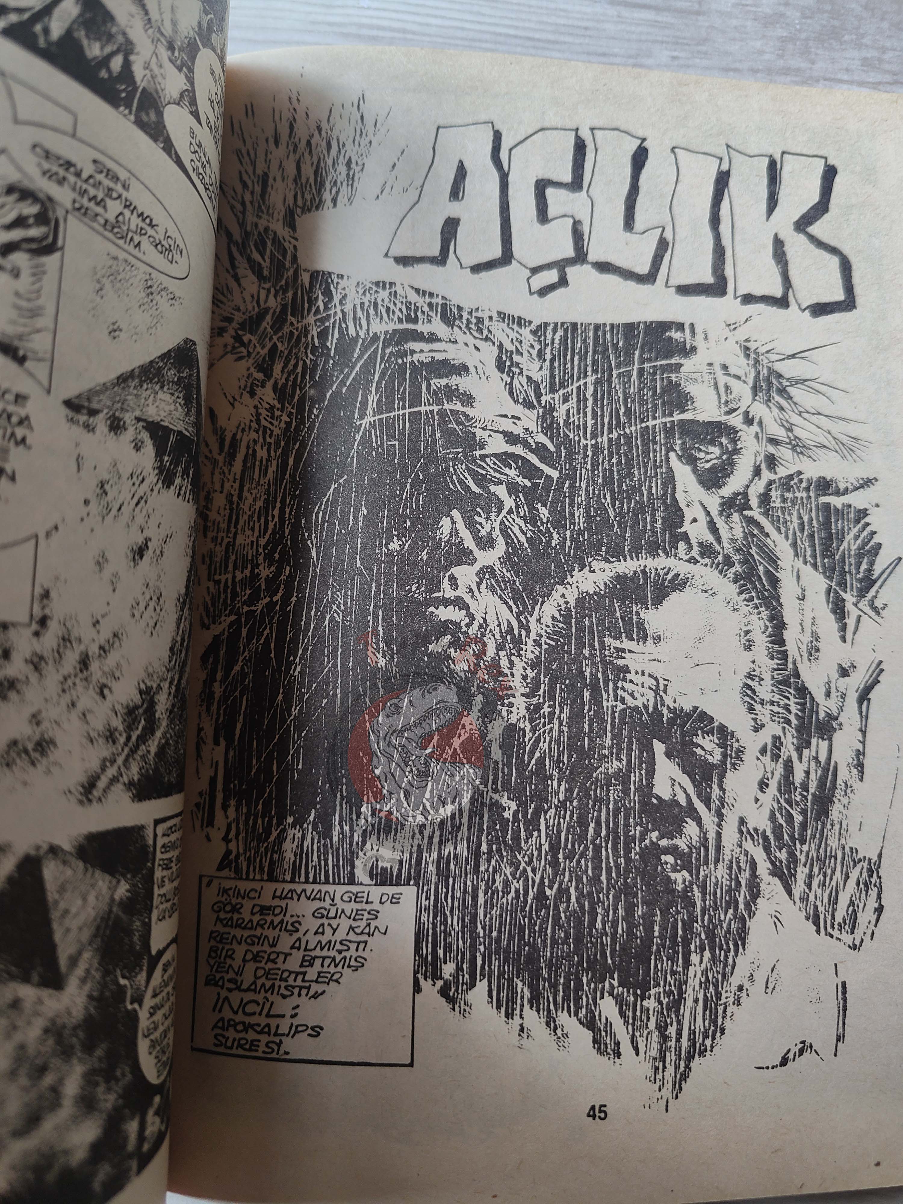 Süper Korku #9 late 80s Turkish Comic Turkey Warren Creepy Eerie Blade