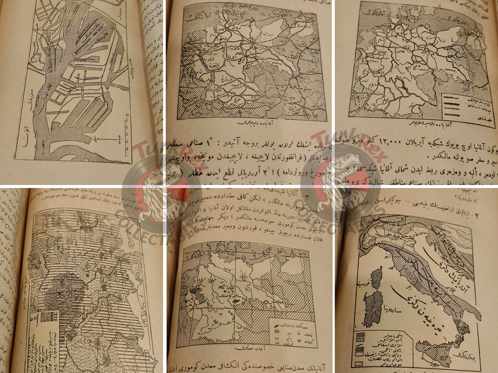Geography of the Great Powers Ottoman Book 1922 Empire Education with many Maps