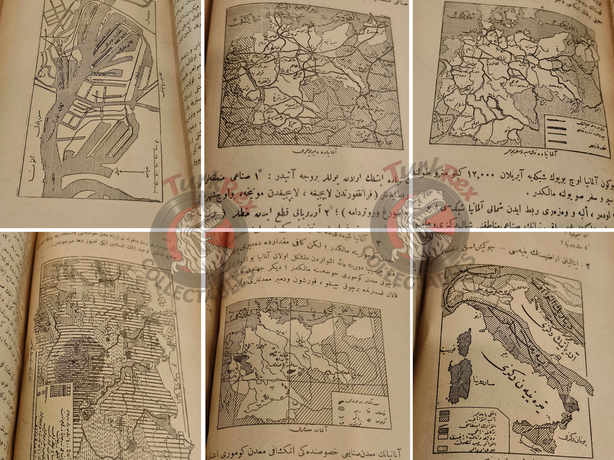 Geography of the Great Powers Ottoman Book 1922 Empire Education with many Maps
