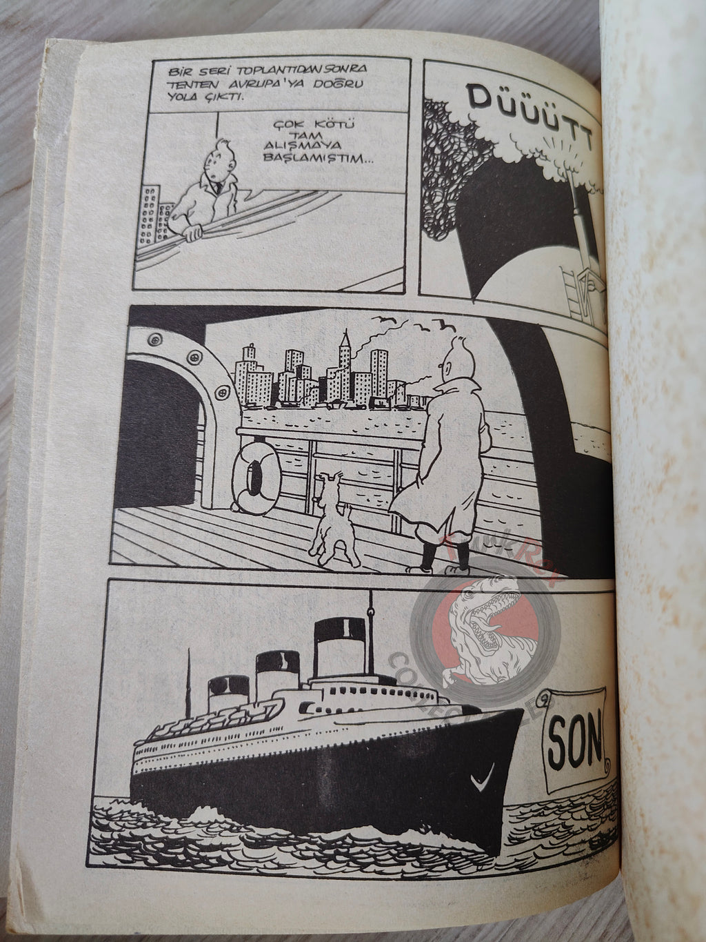 Tintin – Tintin in America mid 1980s Turkish Edition Comic Turkey 2