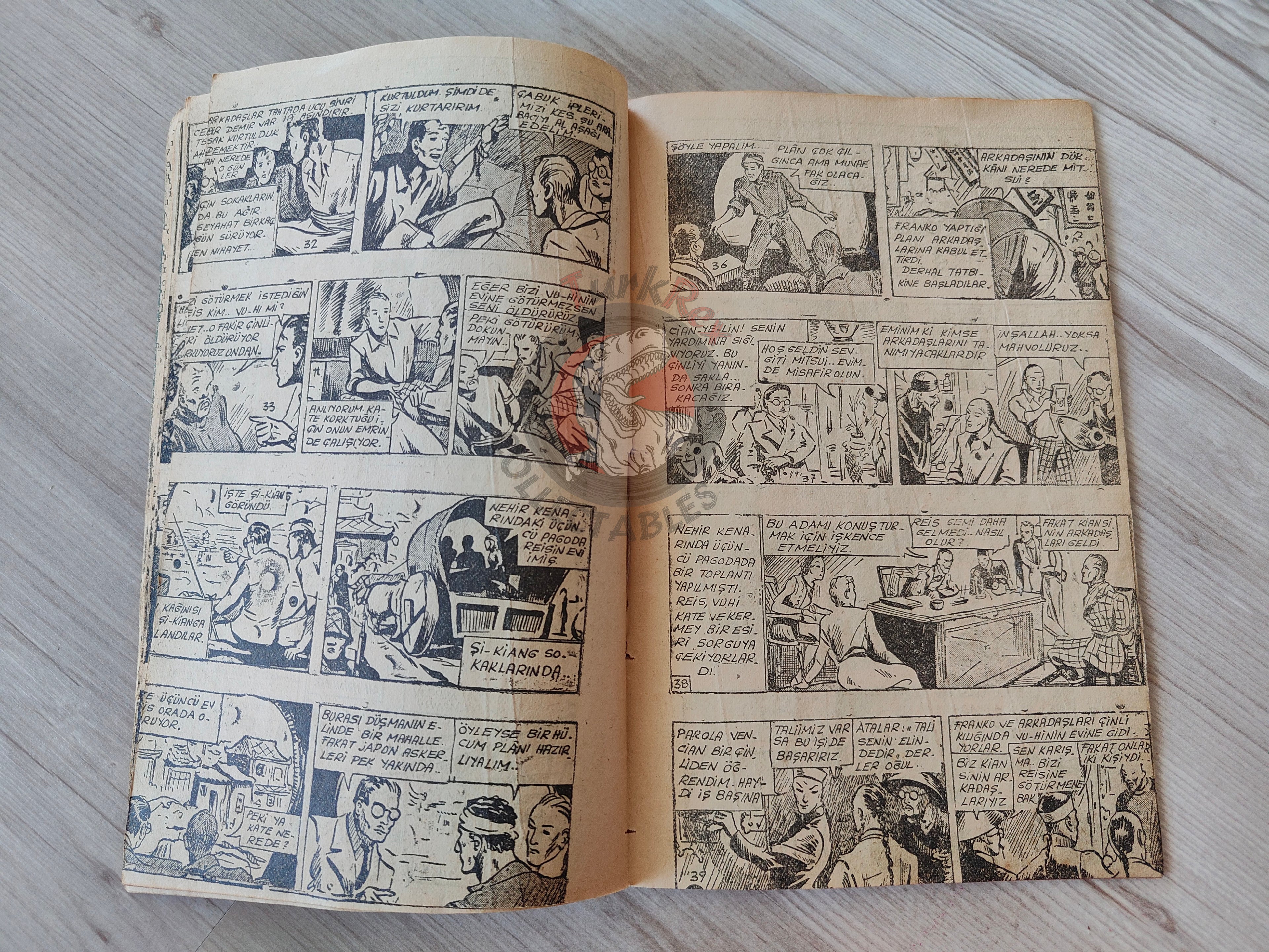 1001 Roman 1941 The East Is Burning Turkish Comic Mag Turkey