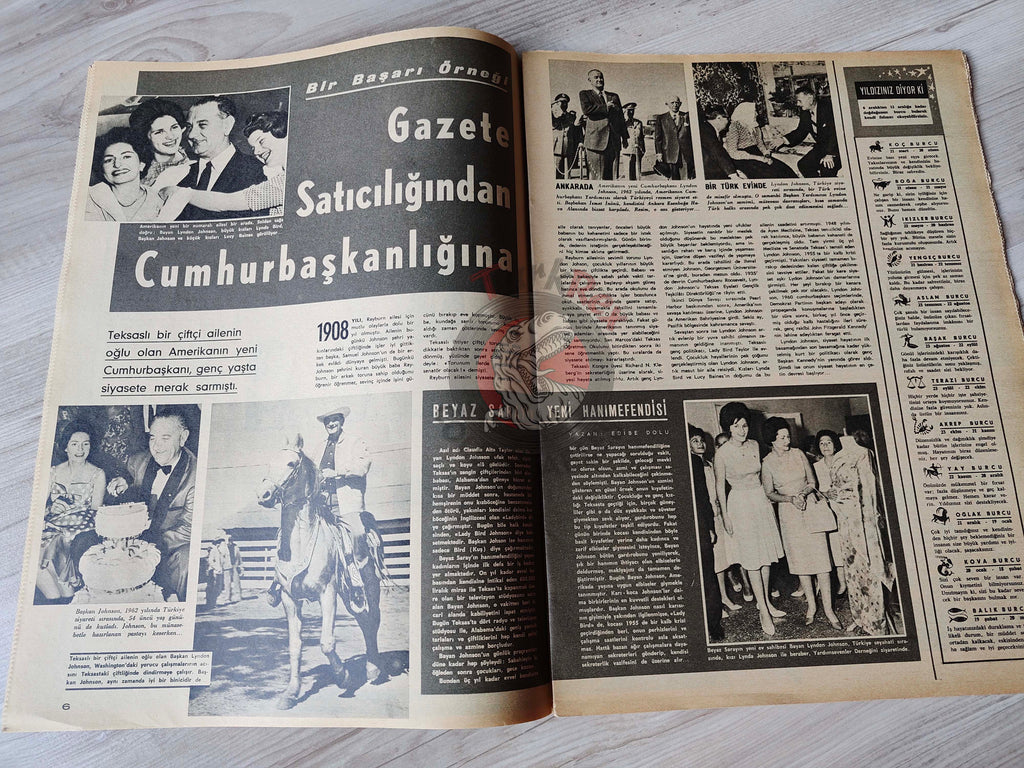 Hayat 1963 John F. Kennedy Assassination Turkish Mag Turkey Jacqueline Kennedy
