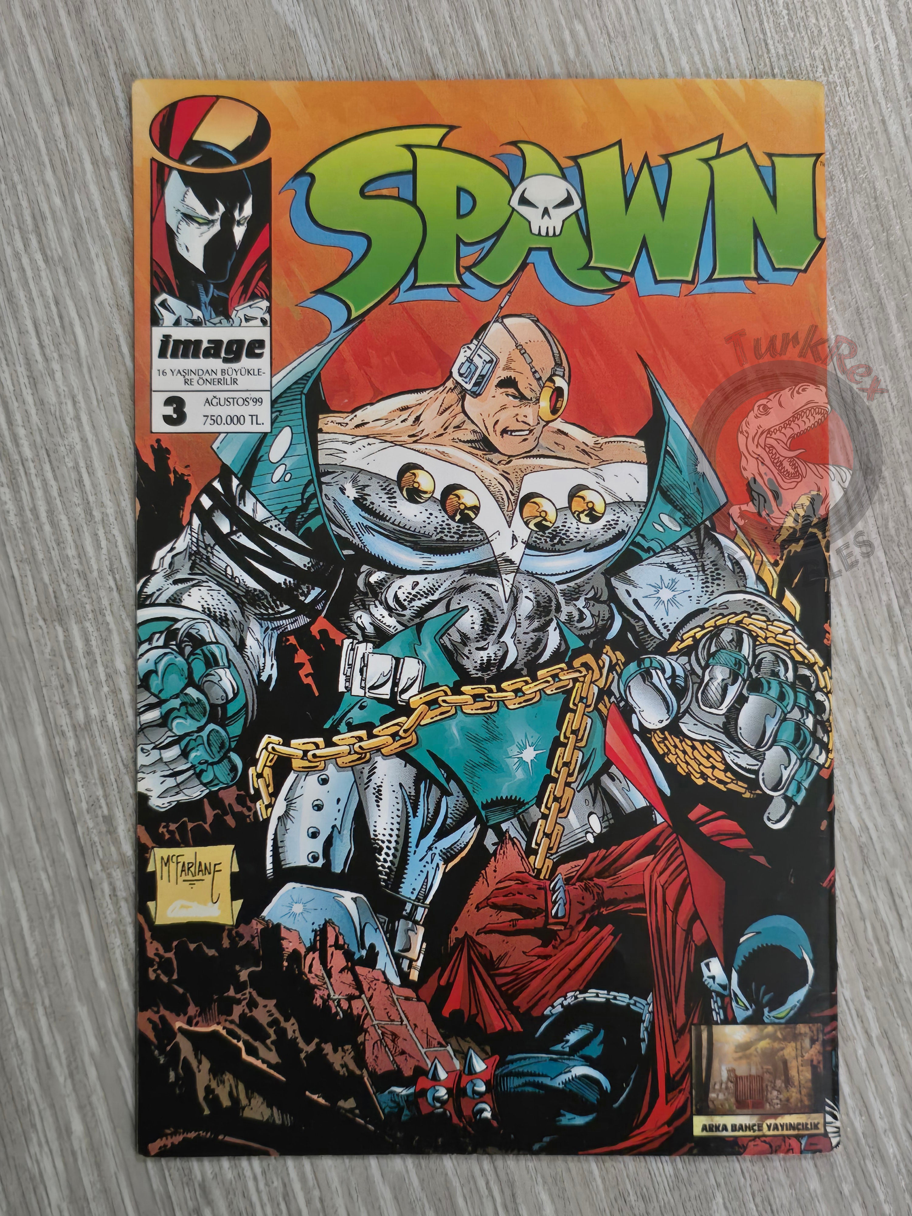 Spawn #3 1999 Turkish Comic Turkey #5 #6 Todd McFarlane