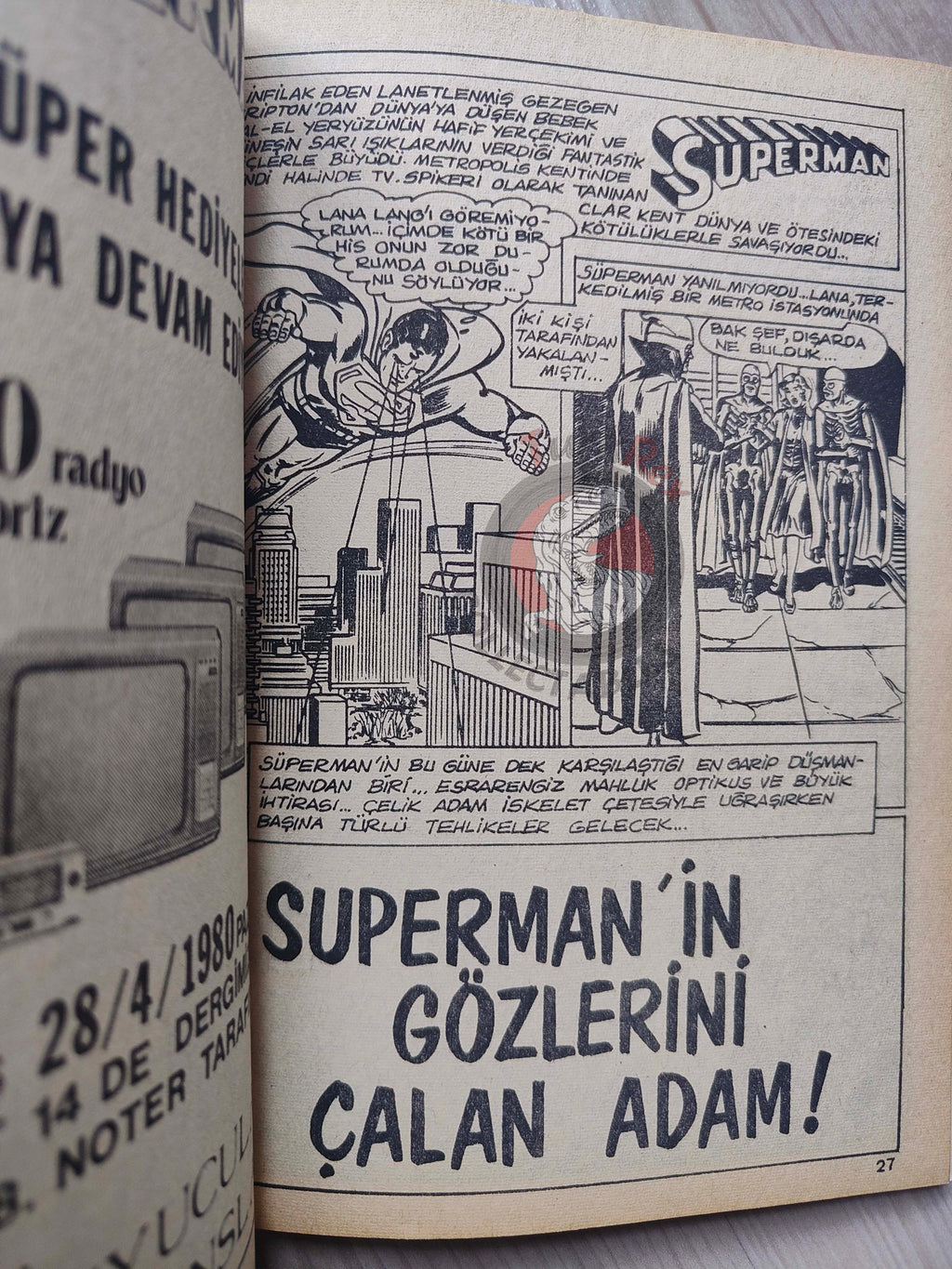 Superman Vol #8 1980s Turkish Comic Turkey #240 #223 #334 #335 Action Comics #401