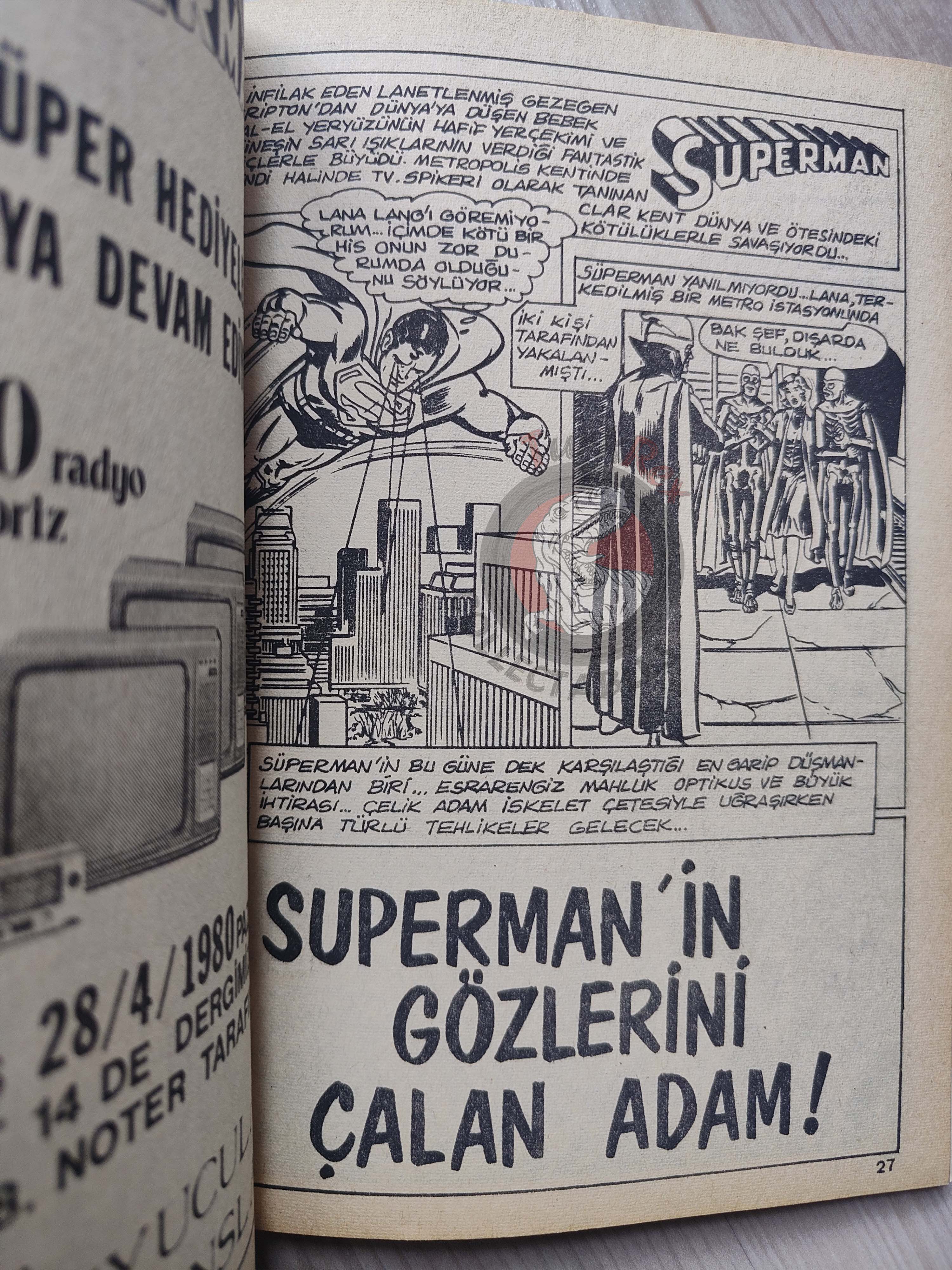 Superman Vol #8 1980s Turkish Comic Turkey #240 #223 #334 #335 Action Comics #401