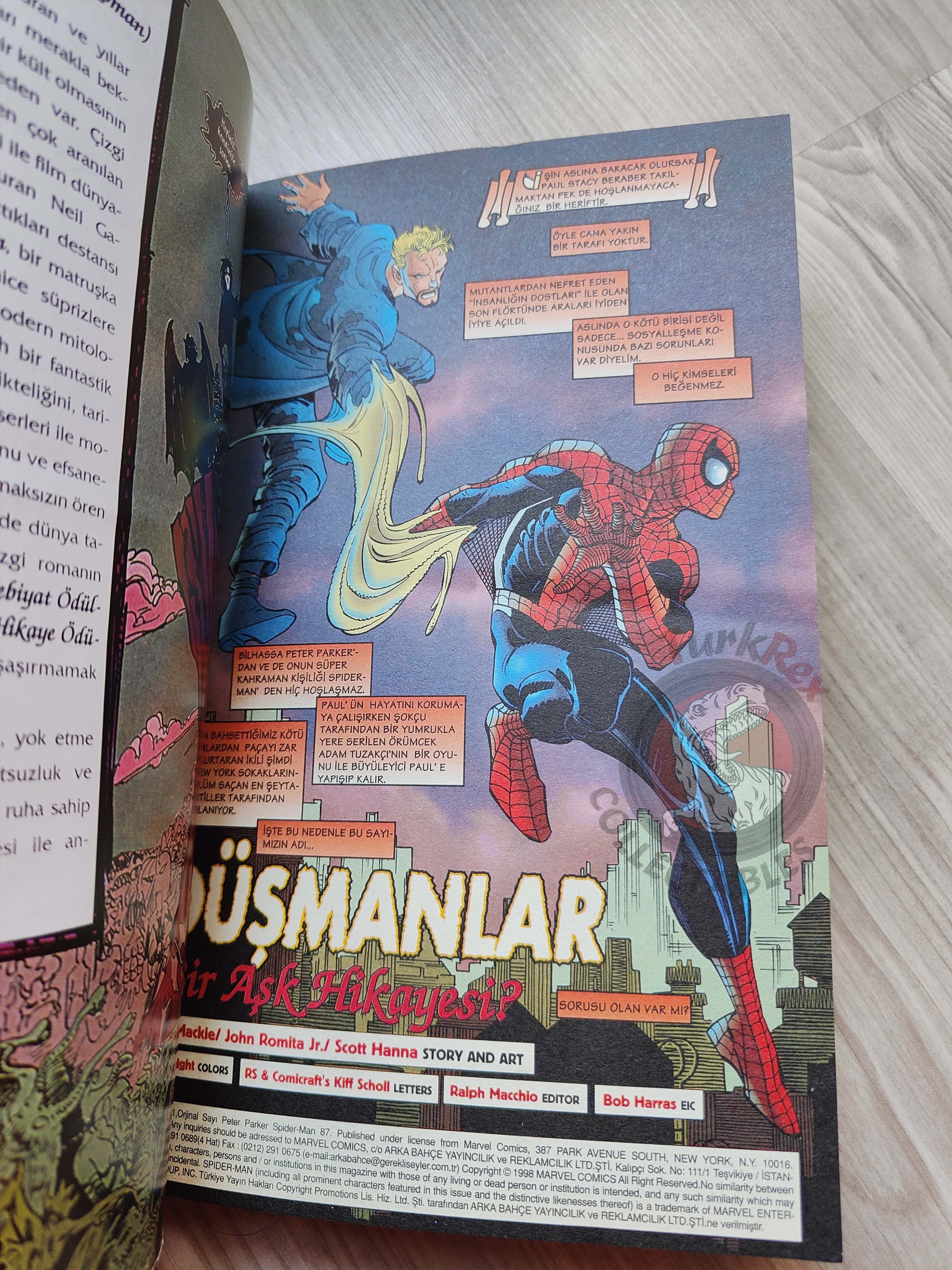 Spider-Man #8 1999 Turkish Comic Turkey Peter Parker #85 #86 #87 #88 #89 Amazing #432