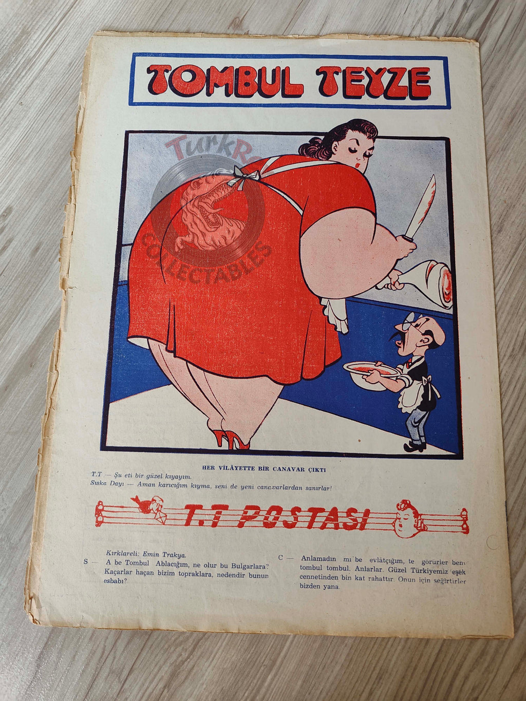 Mizah 1948 Humor Magazine Turkish Turkey His Master’s Voice