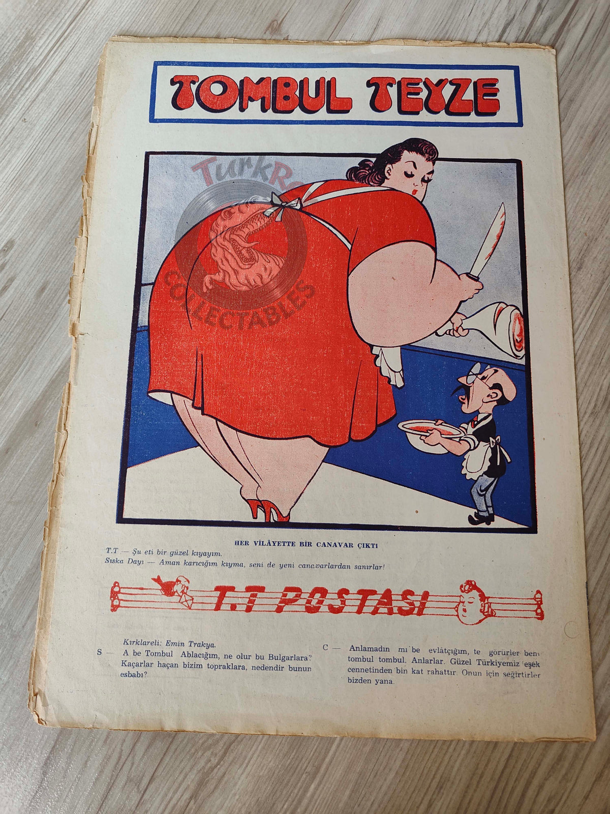 Mizah 1948 Humor Magazine Turkish Turkey His Master’s Voice