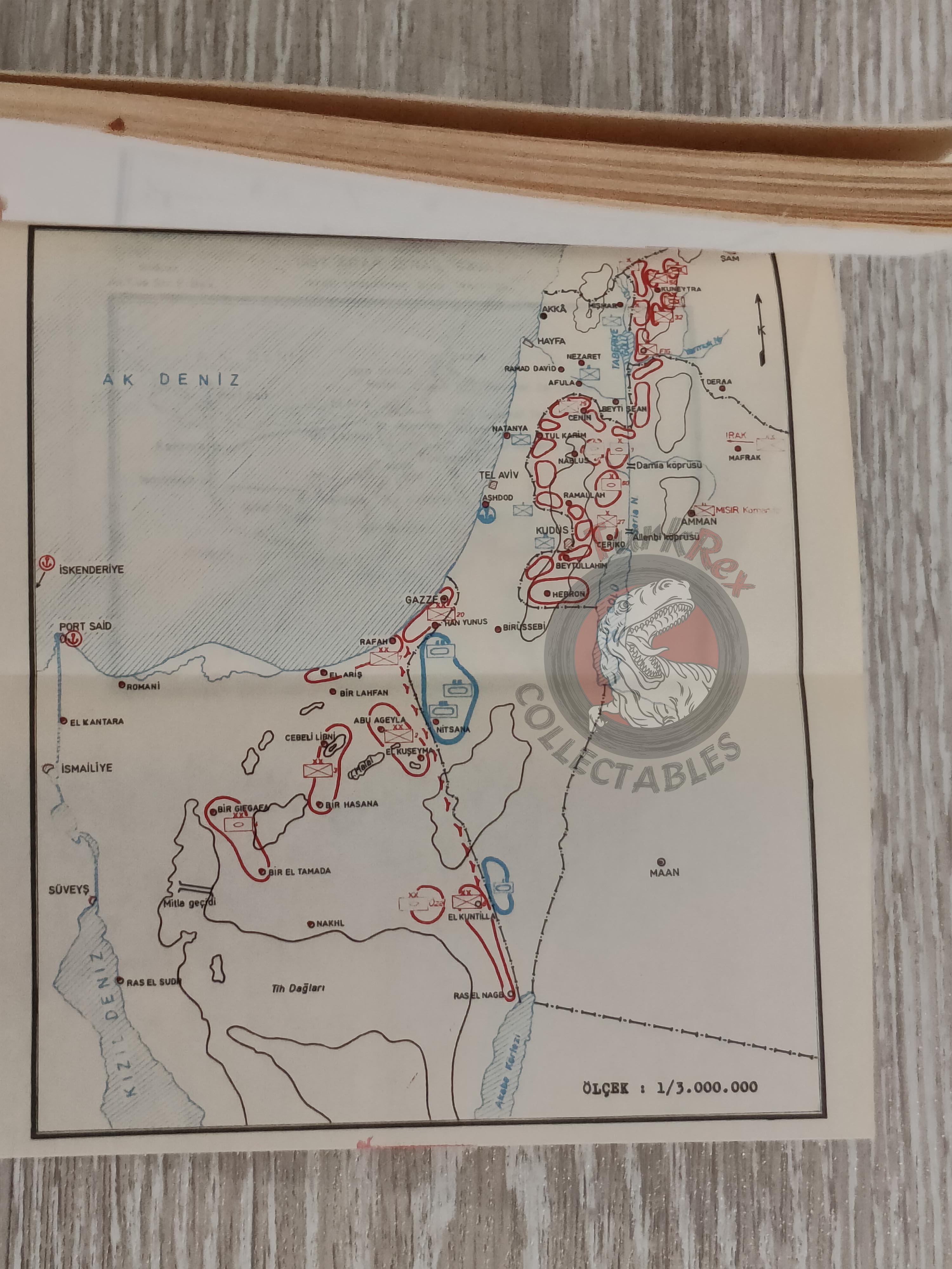 Arab Israeli Conflict Wars 1979 Turkish Book Turkey with Maps Military Israel Middle East