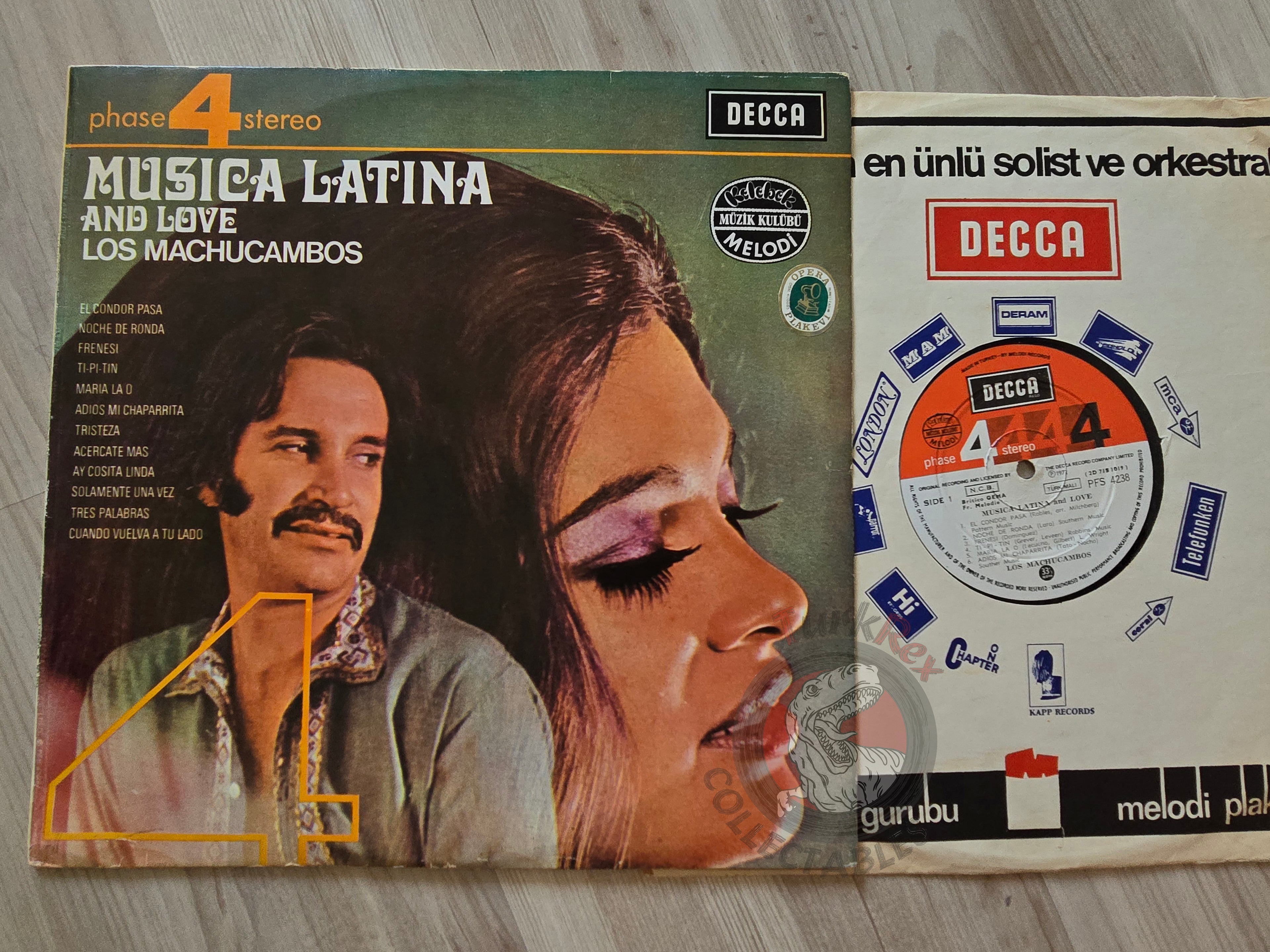 Los Machucambos – Musica Latina And Love Turkish Pressing Vinyl Turkey Edition