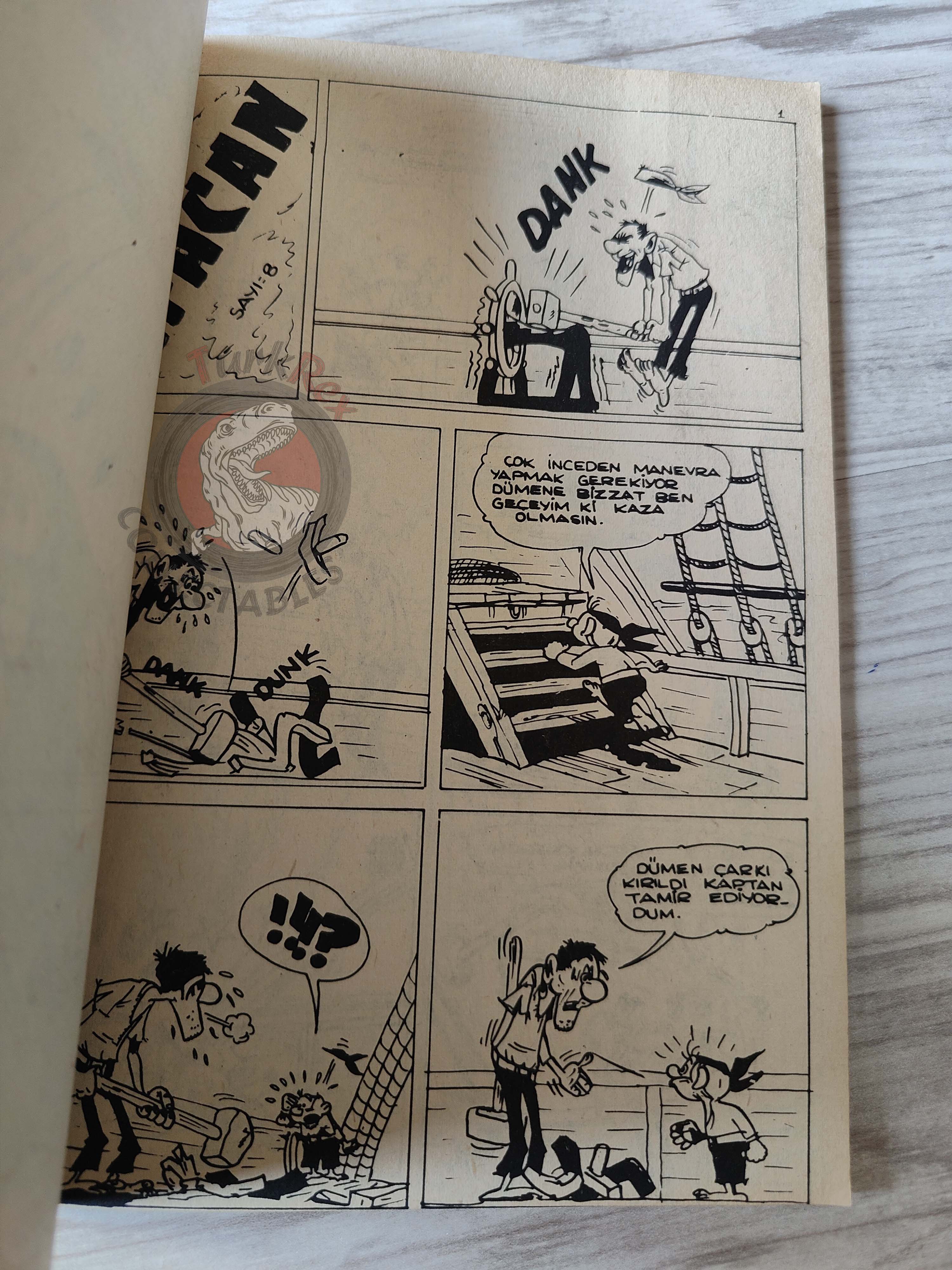 Le Vieux Nick et Barbe-Noire - L'île de la main ouverte 1970 Turkish Comic Turkey