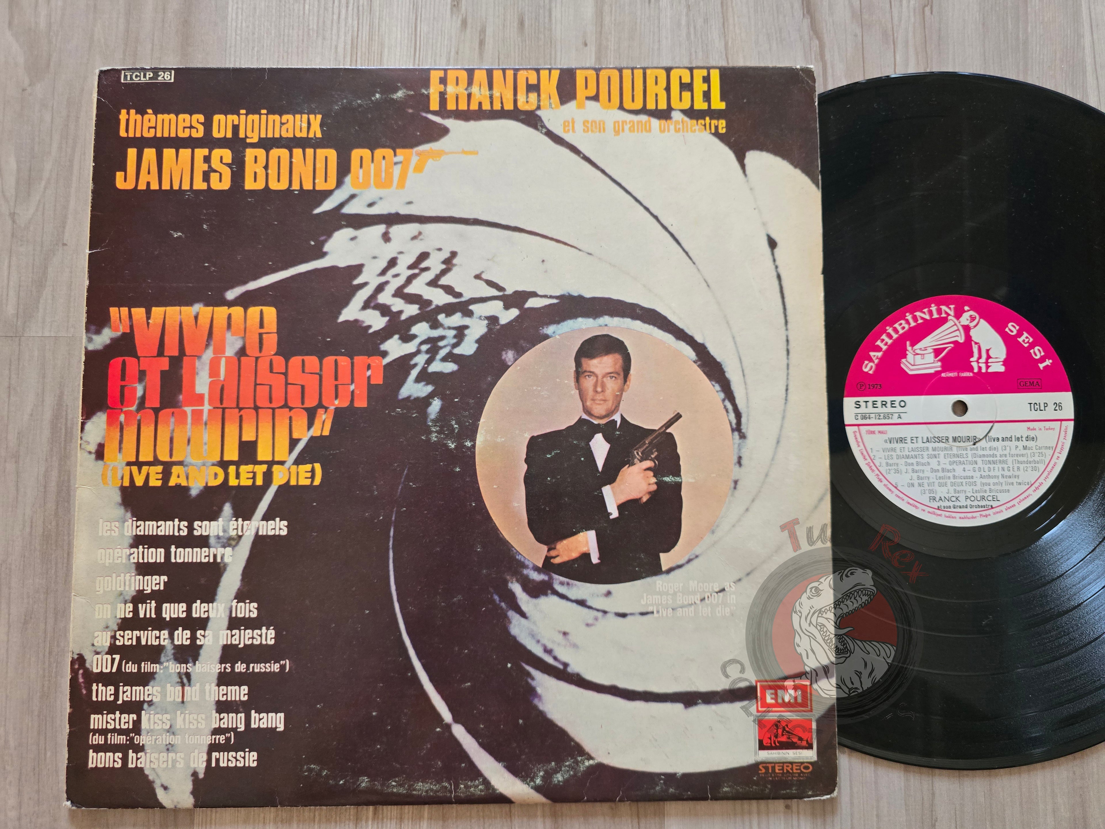 Franck Pourcel – James Bond's Greatest Hits  Turkish Pressing Vinyl Turkey Edition 1