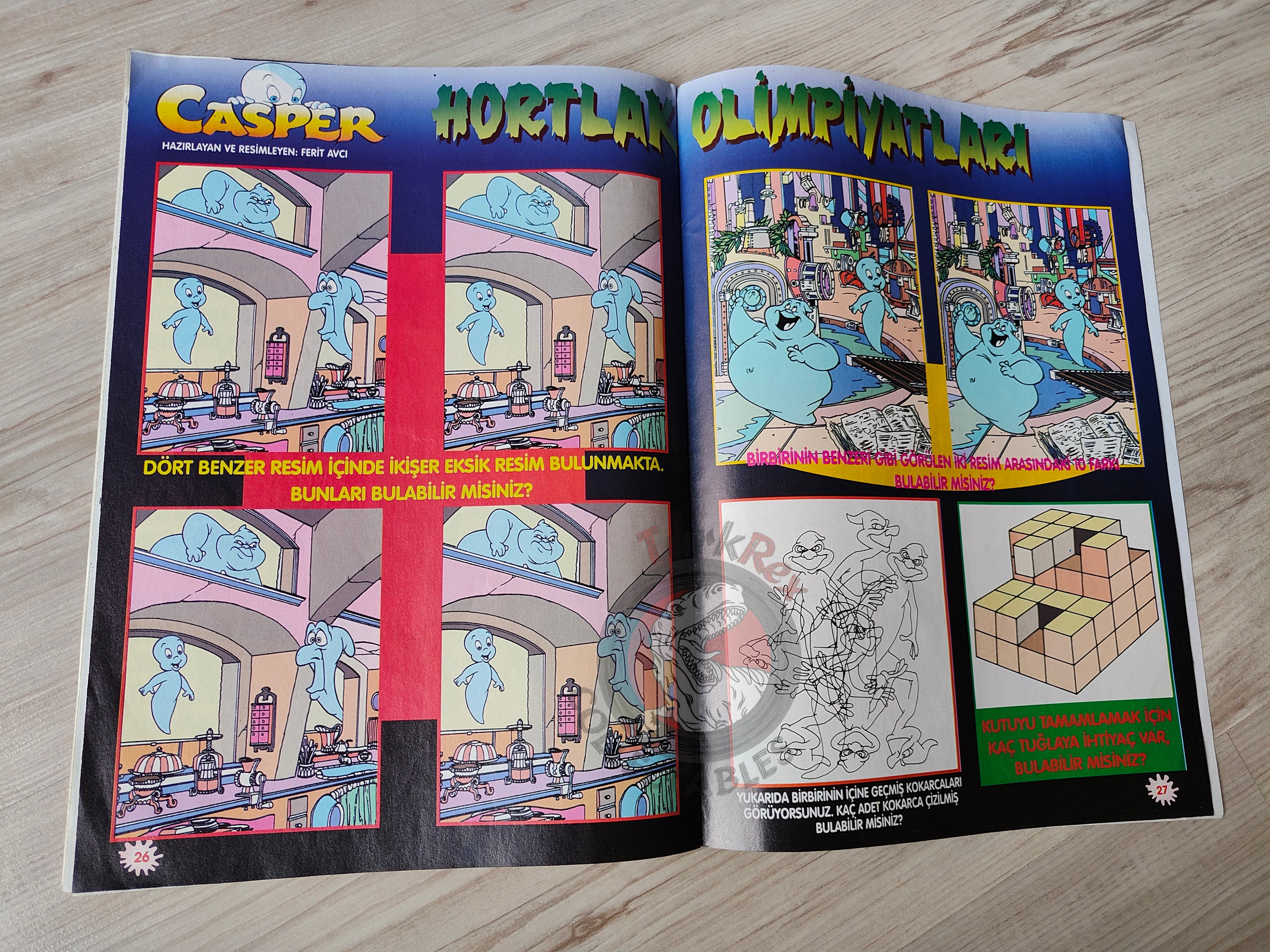 Casper the Friendly Ghost Magazine – Issue #18 1997 Turkish Comic Turkey